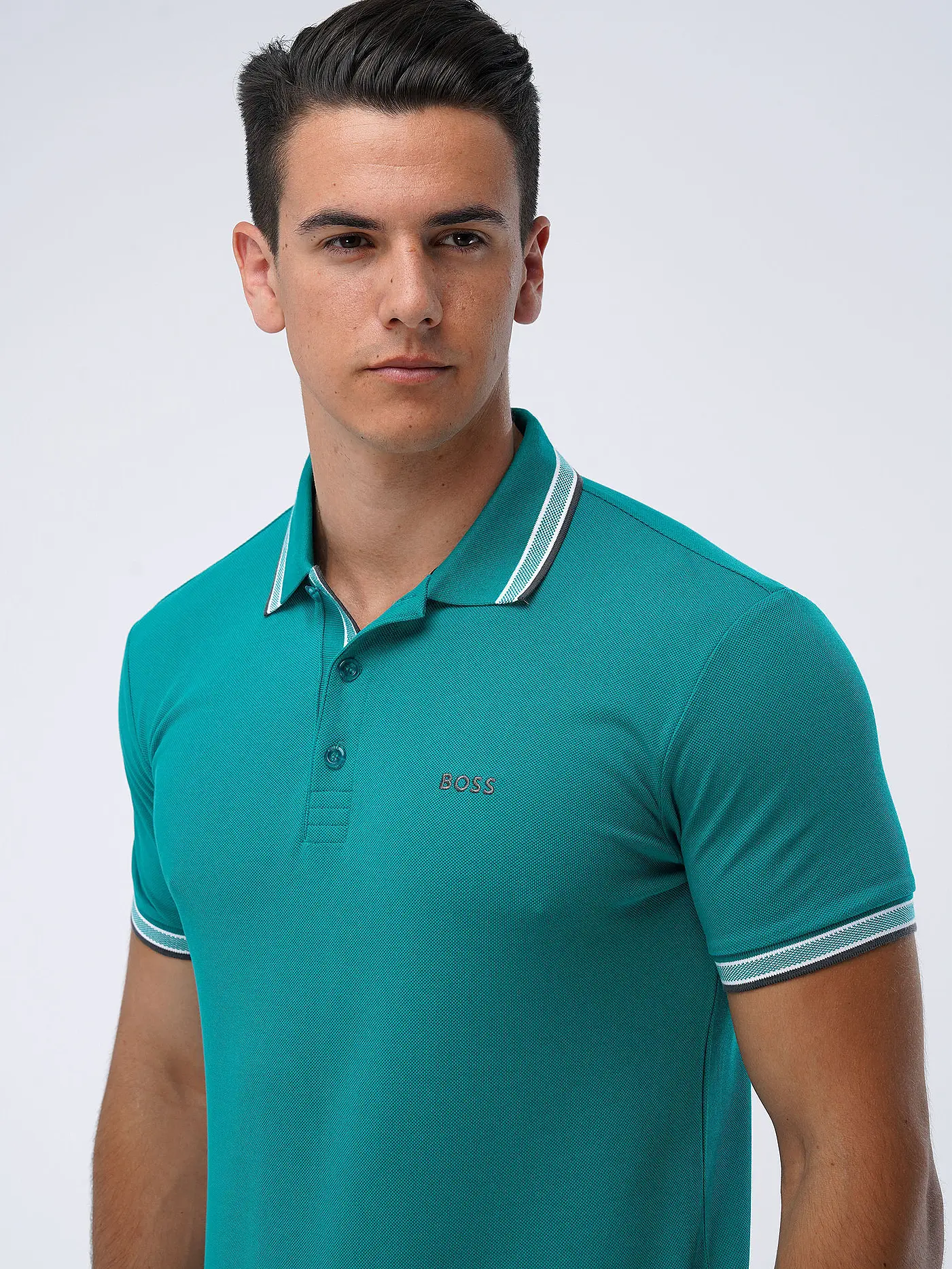 BOSS | Poloshirt Regular Fit PADDY | dunkelgrün