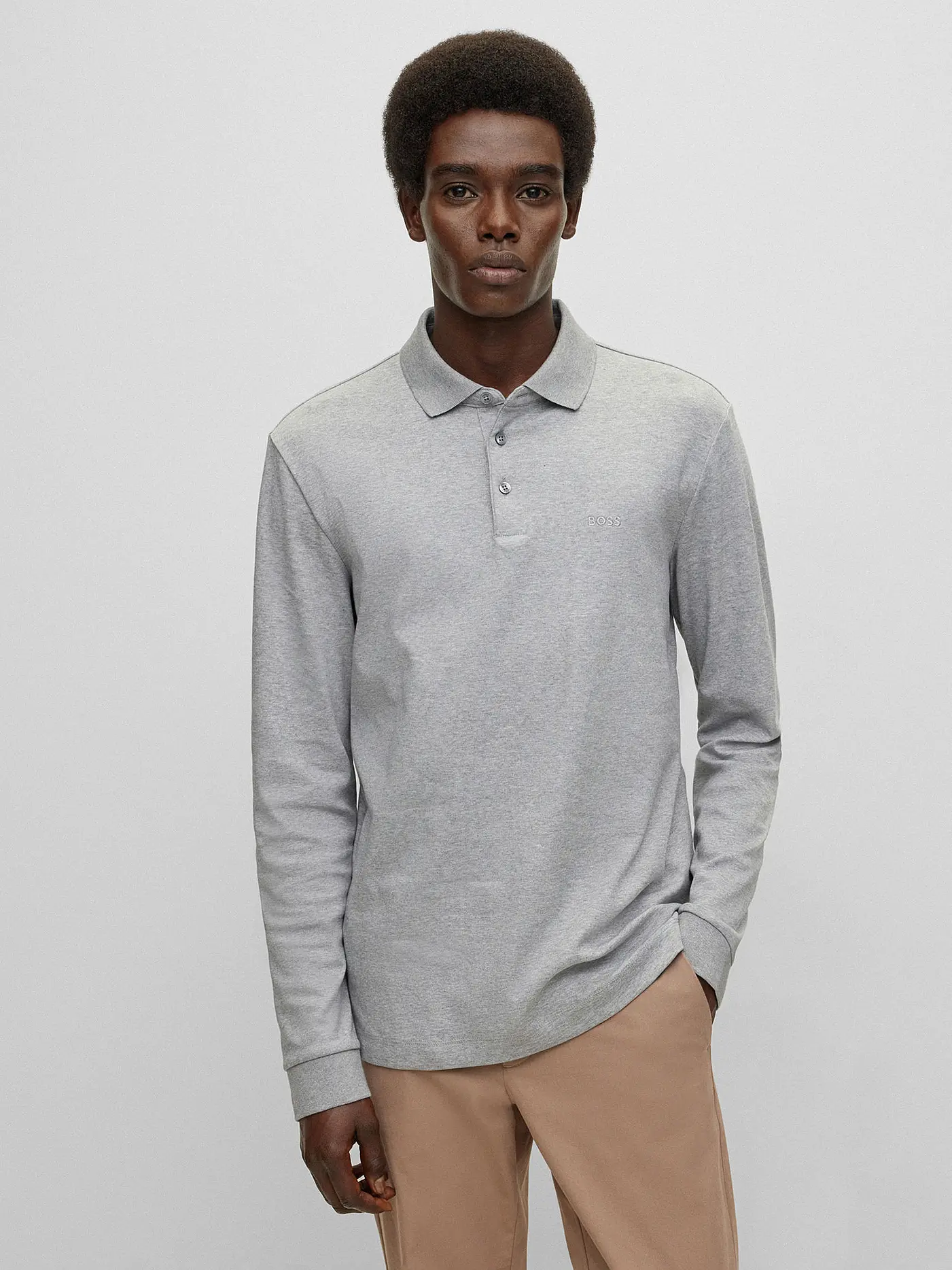 BOSS | Poloshirt Regular Fit PADO 11 | grau