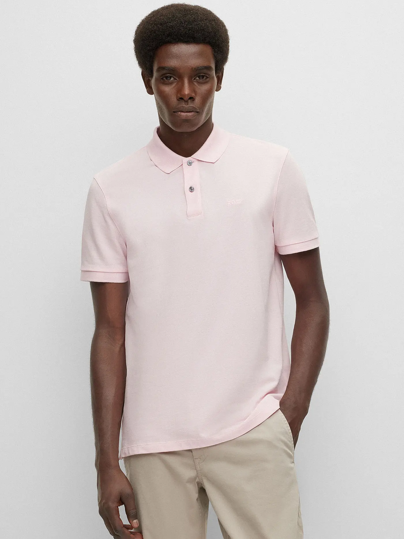 BOSS | Poloshirt Regular Fit PALLAS | rosa