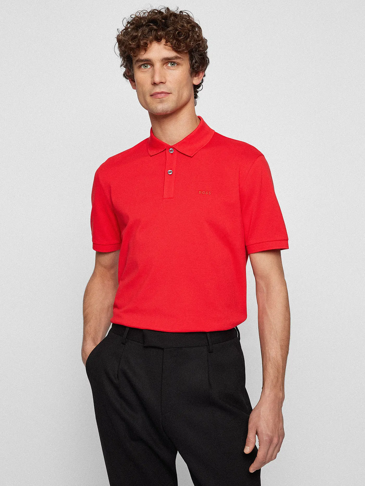 BOSS | Poloshirt Regular Fit PALLAS | rot