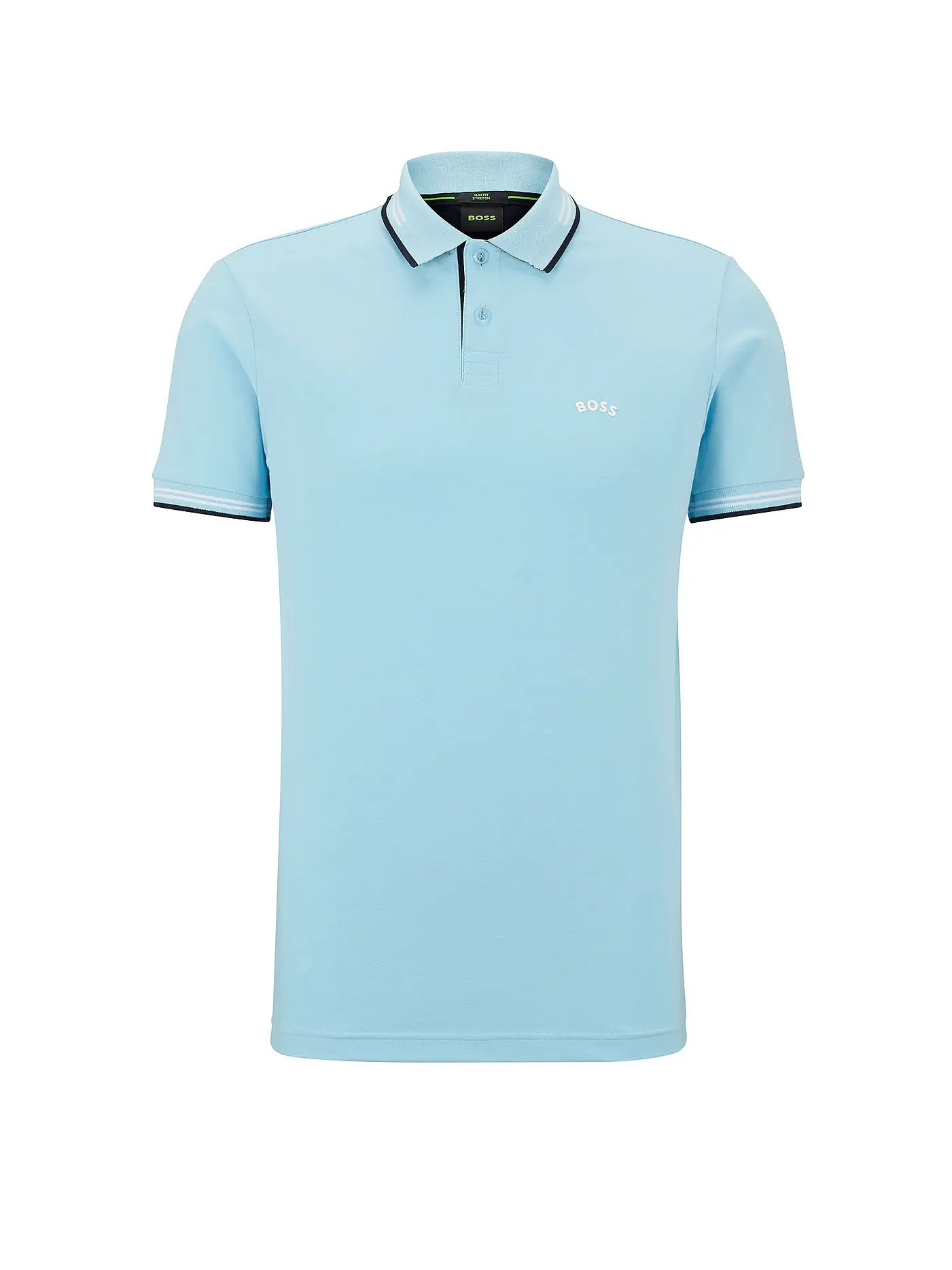BOSS | Poloshirt Slim Fit PAUL CURVED | hellblau