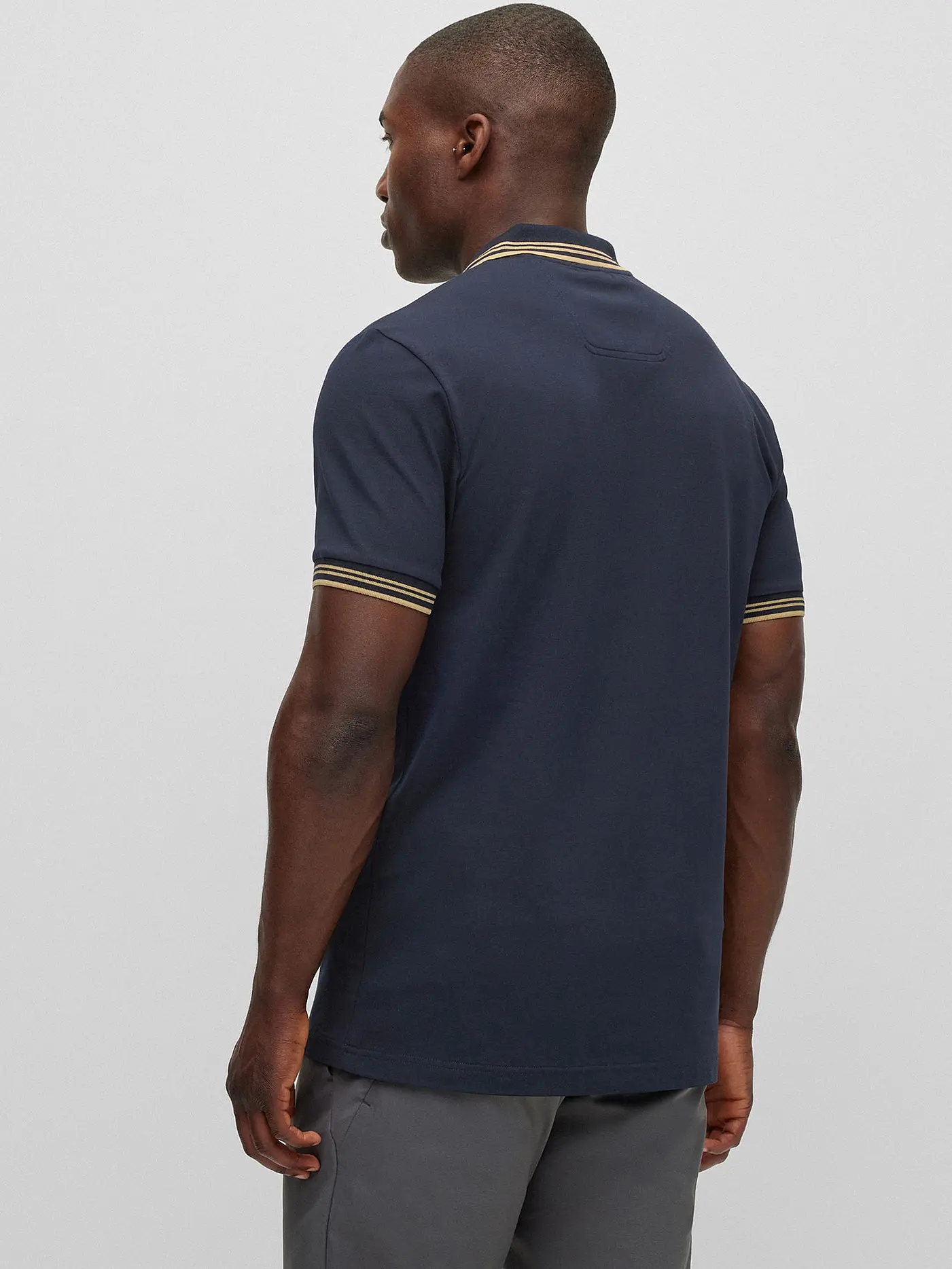 BOSS | Poloshirt Slim Fit PAUL CURVED | dunkelblau