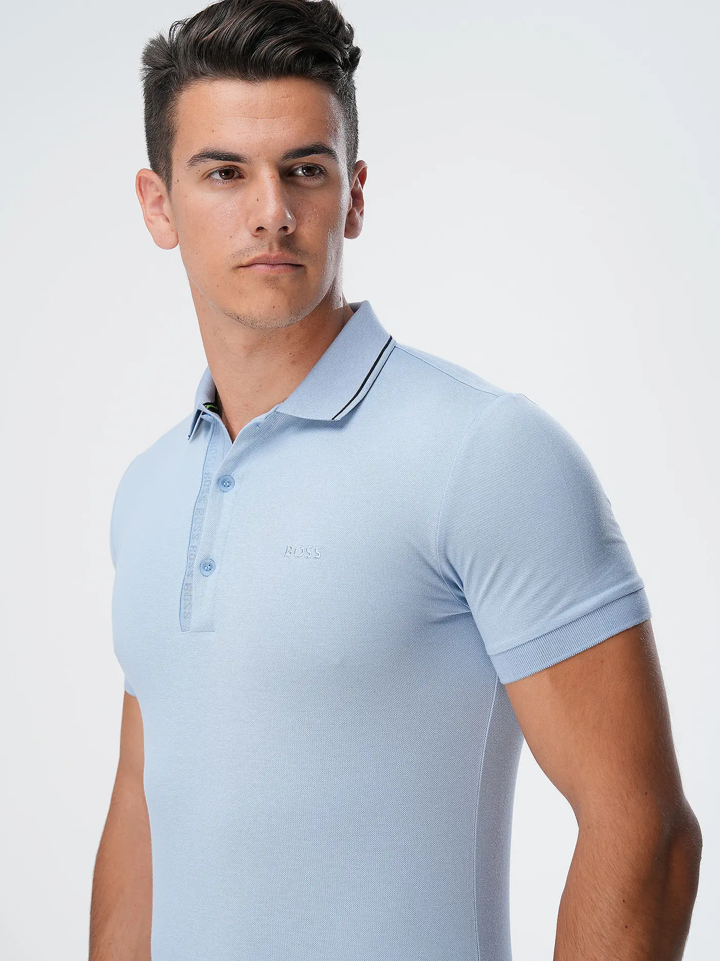 BOSS | Poloshirt Slim Fit PAULE 4 | hellblau