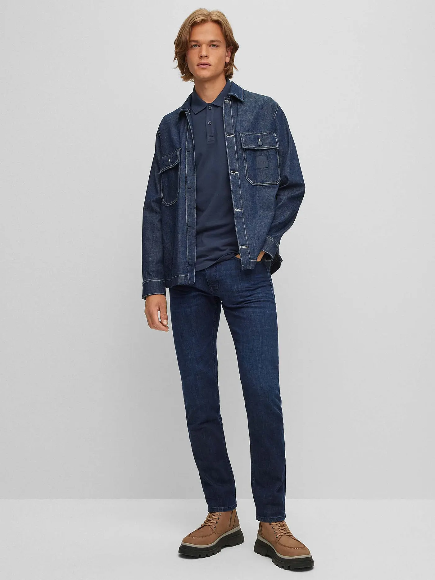 BOSS | Poloshirt Slim Fit PRIME | blau