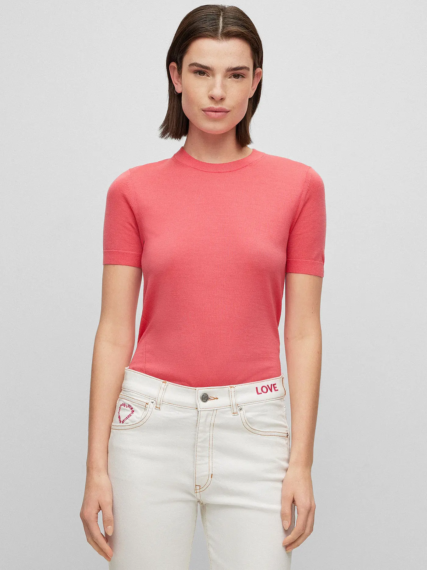 BOSS | Pullover FAYSSIASI | rosa