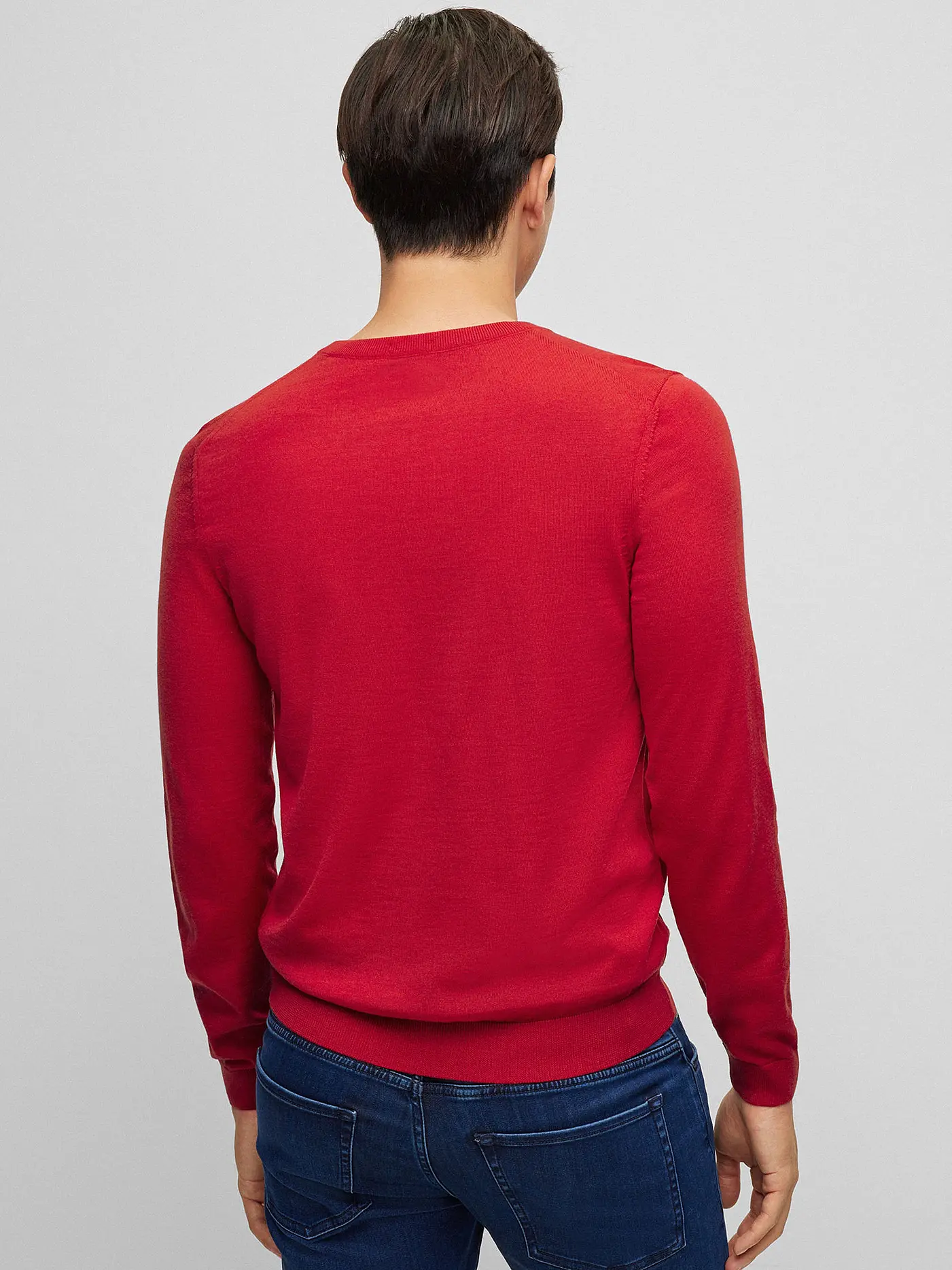 BOSS | Pullover Slim Fit MELBA | rot