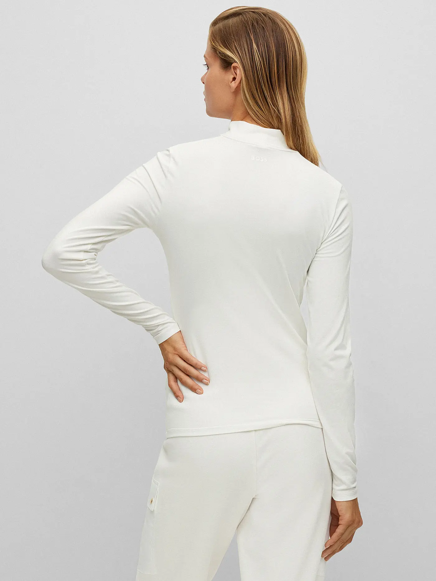 BOSS | Rollkragenpullover EMATA | weiss