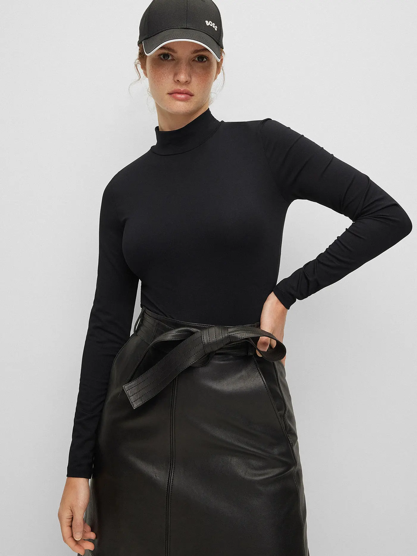 BOSS | Rollkragenpullover EMATA | schwarz