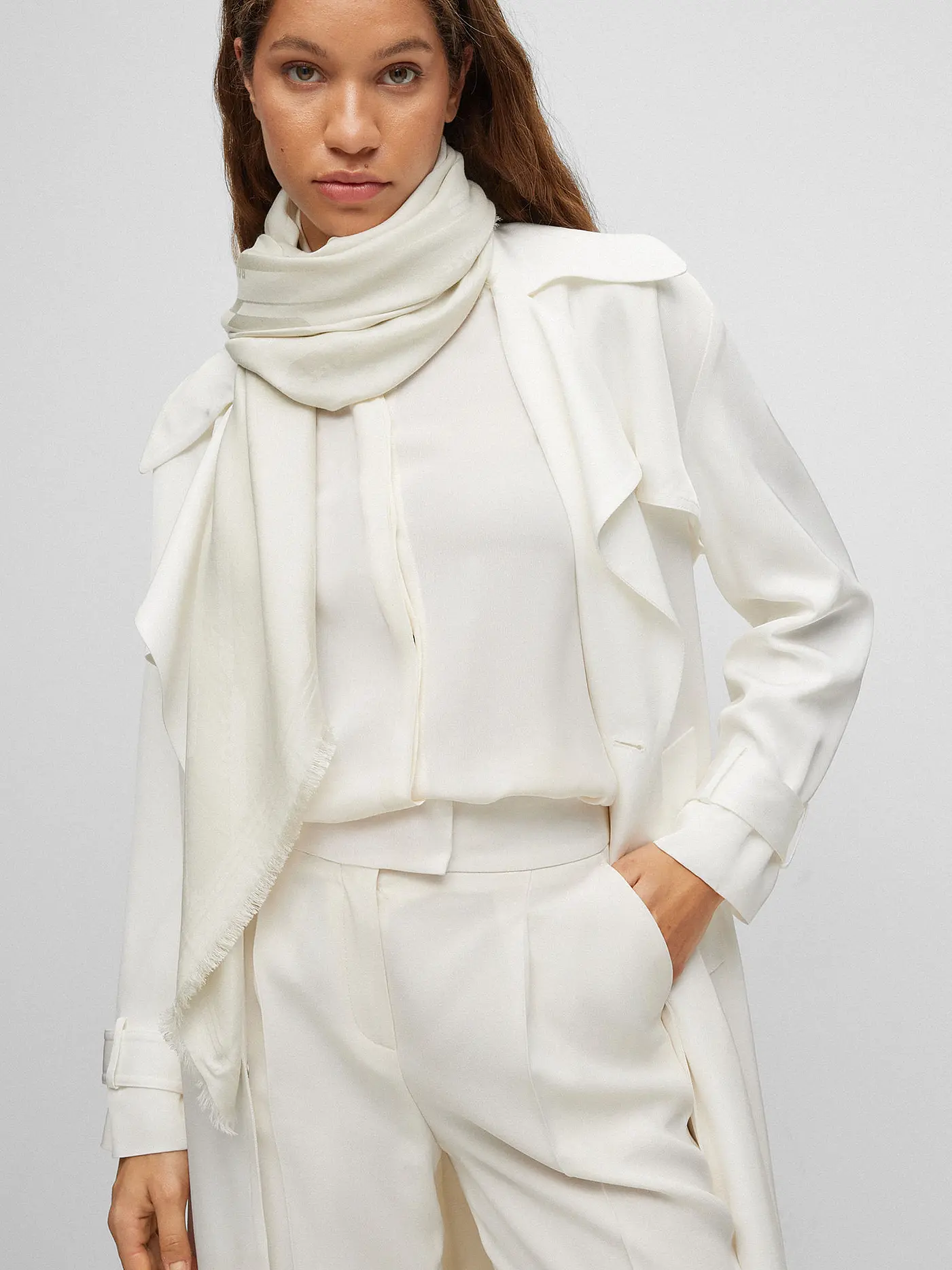 BOSS | Schal LEDONIA | weiss