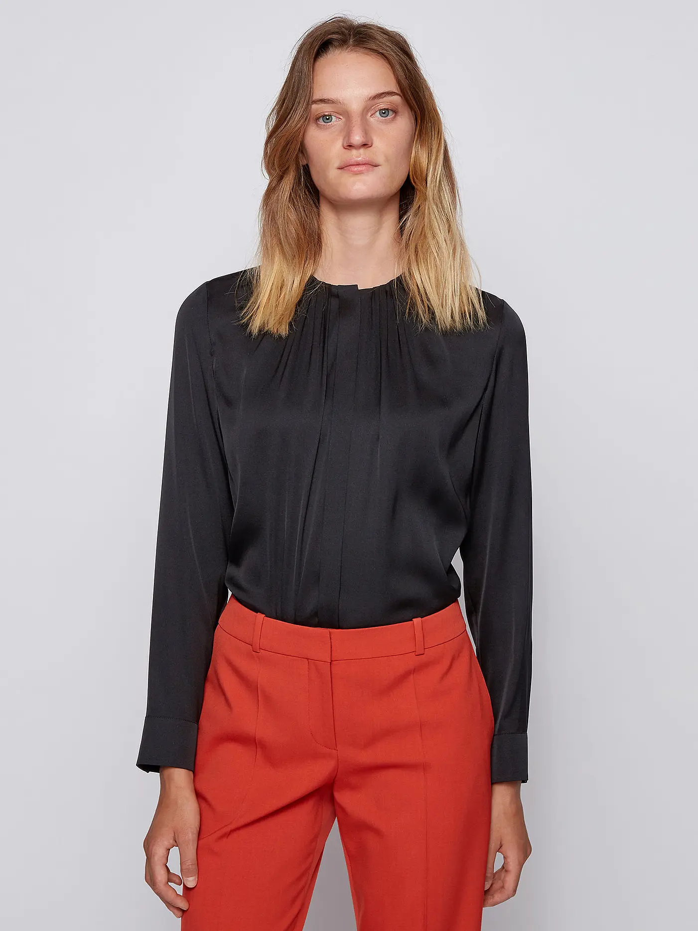 BOSS | Seidenbluse "Banora 8" | schwarz