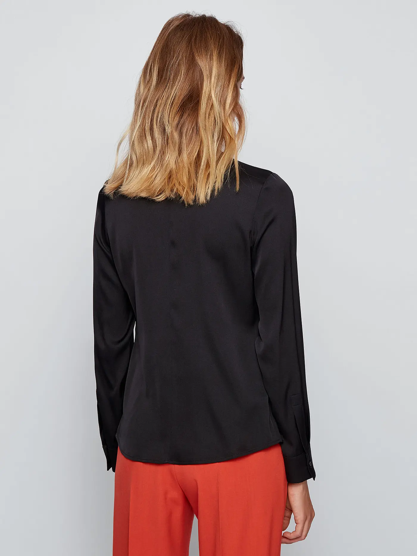 BOSS | Seidenbluse "Banora 8" | schwarz