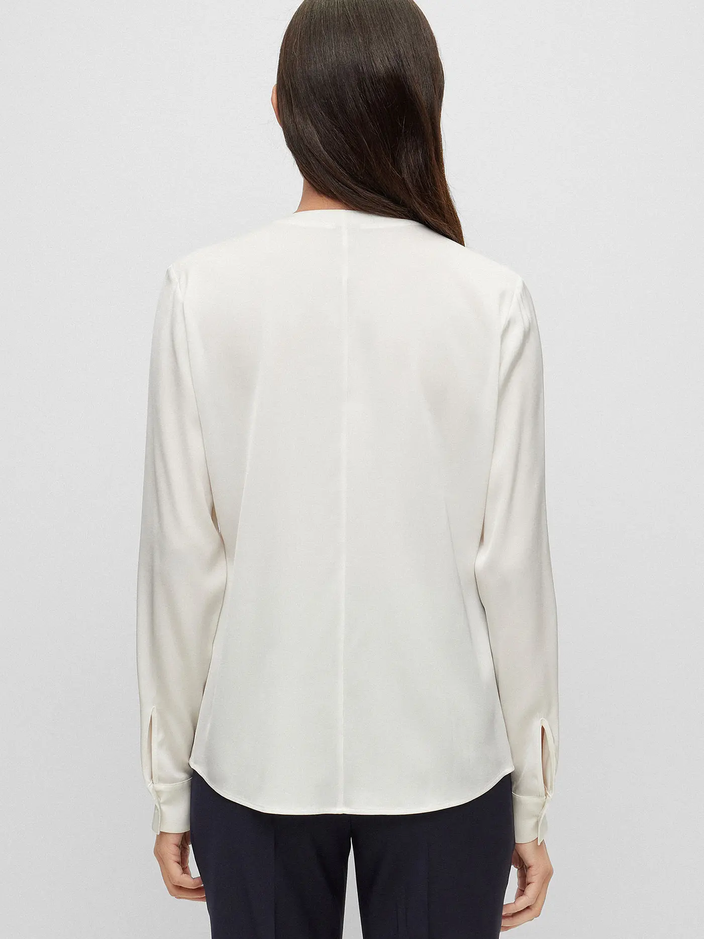 BOSS | Seidenbluse BANORAH | weiss