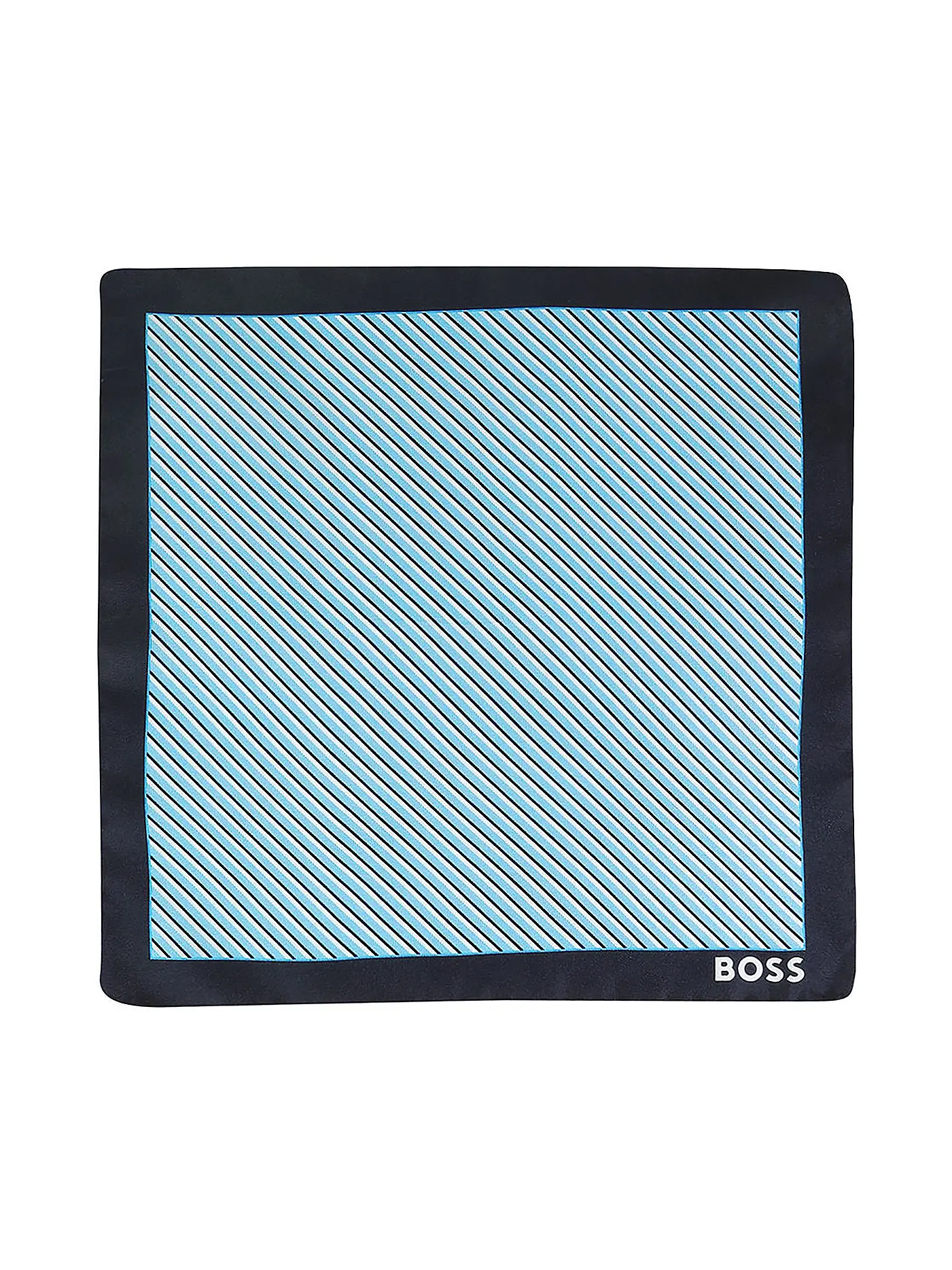 BOSS | Seidenstecktuch | blau