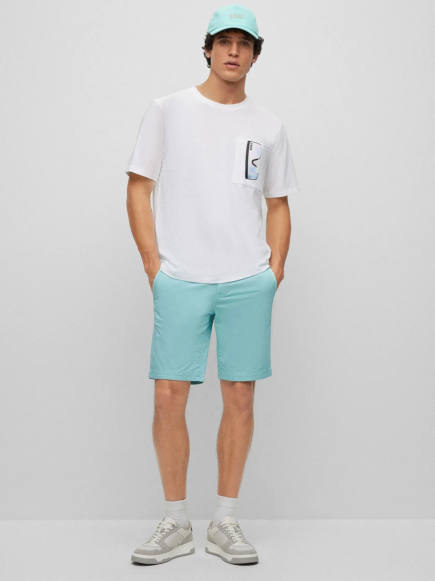 BOSS | Shorts Slim Fit SHINO  | türkis