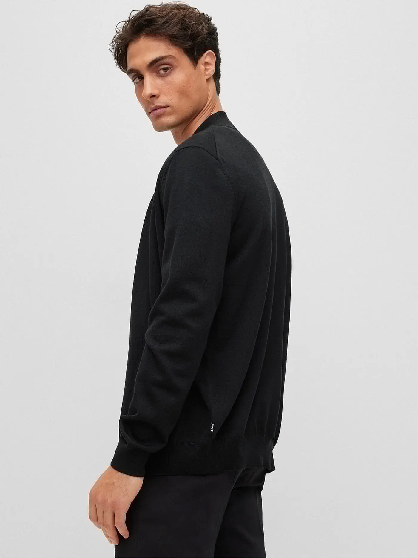 BOSS | Strickjacke Balonso | schwarz