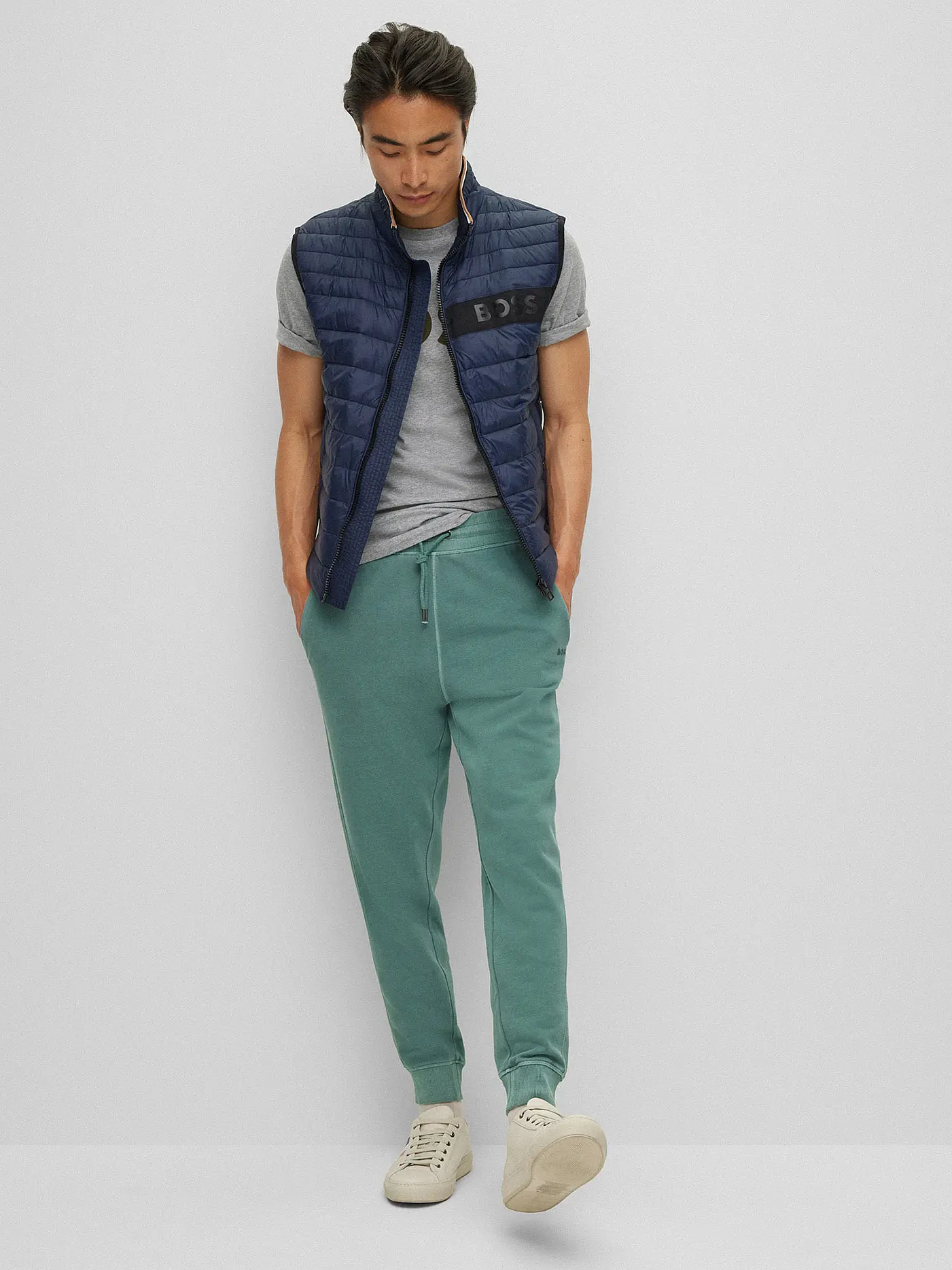 BOSS | T-Shirt MOUNTAIN TIBURT 308 | grau
