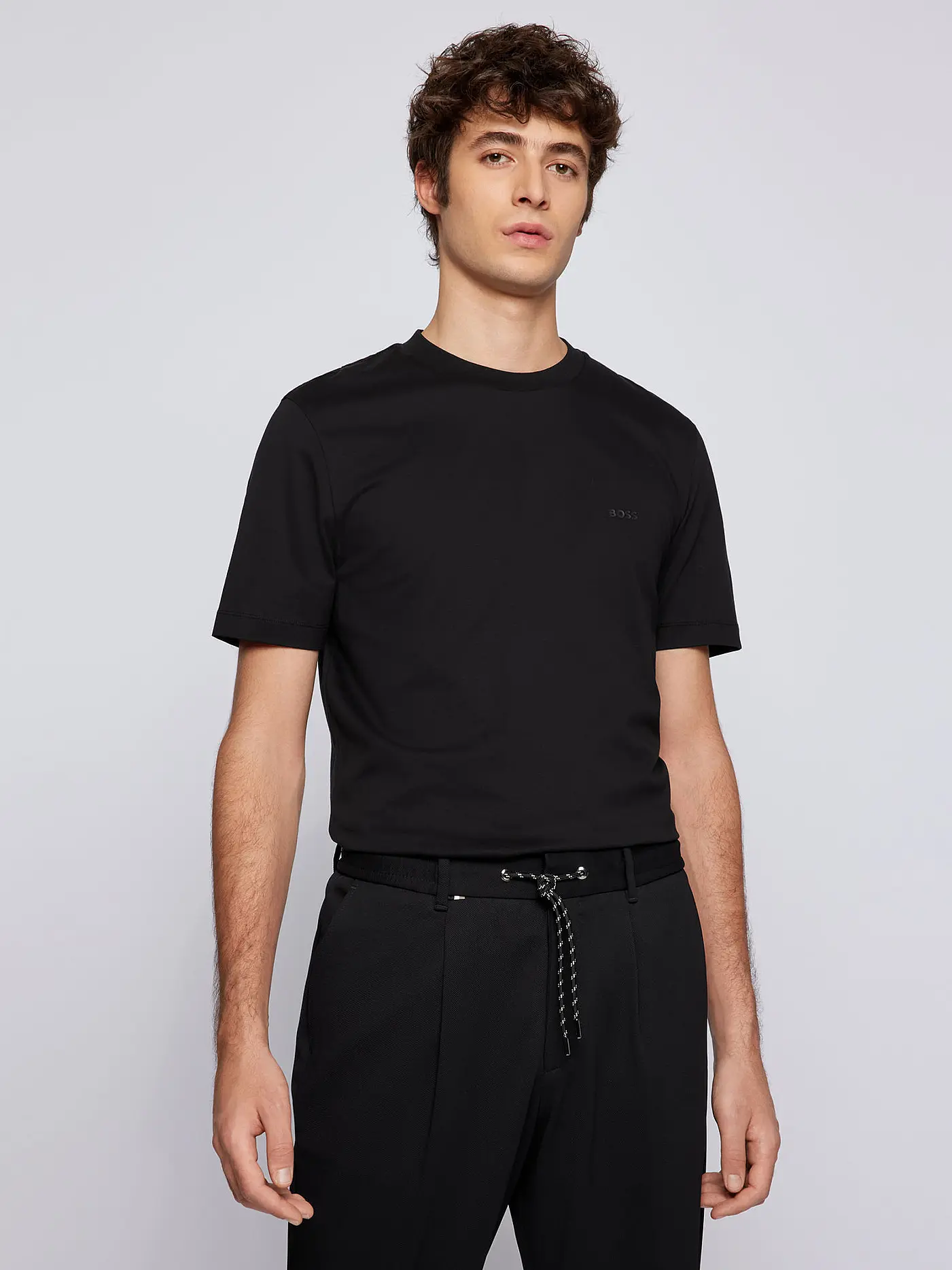 BOSS | T-Shirt Regular Fit THOMPSON | schwarz