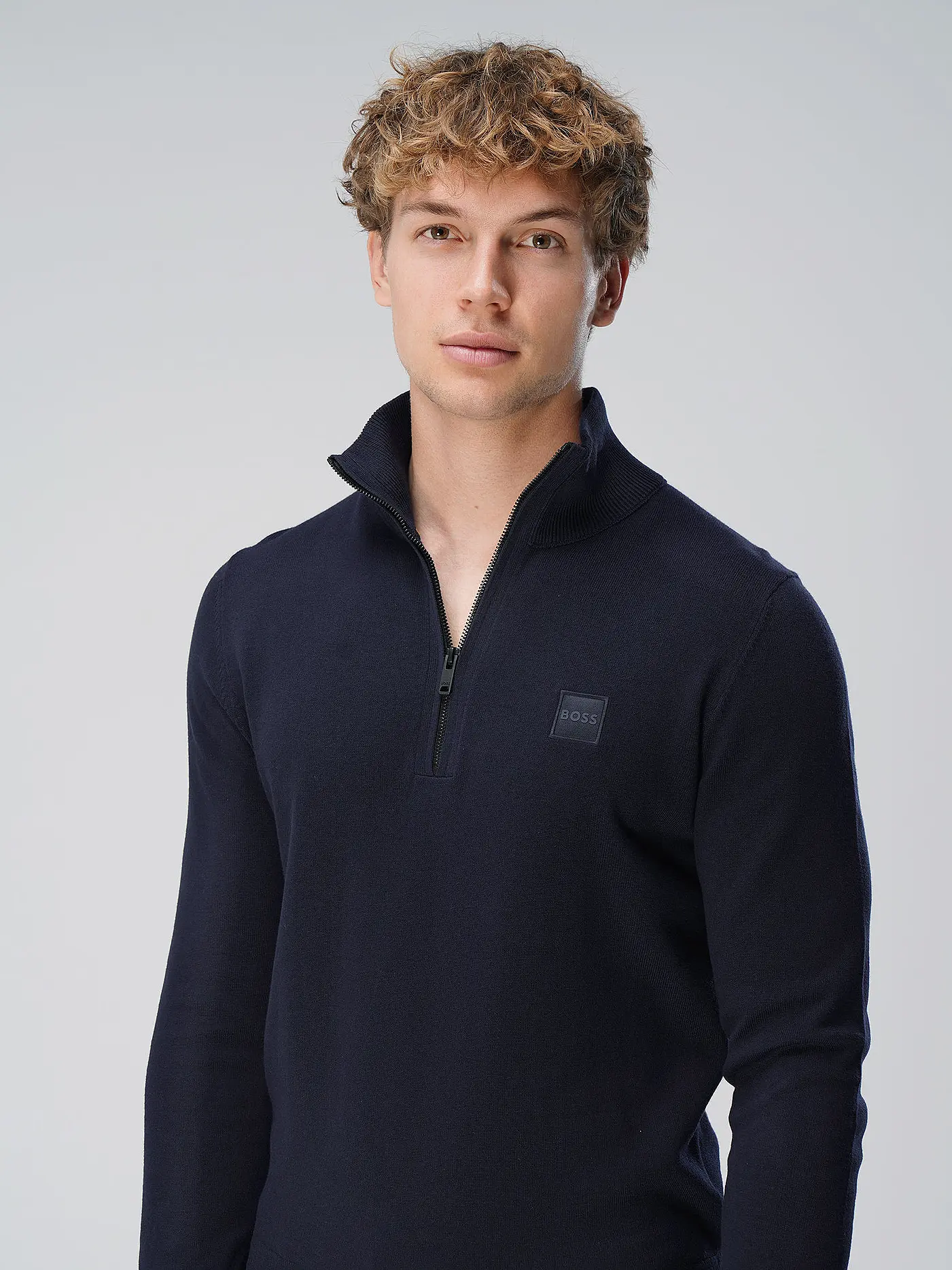 BOSS | Troyerpullover KANOBIX | blau