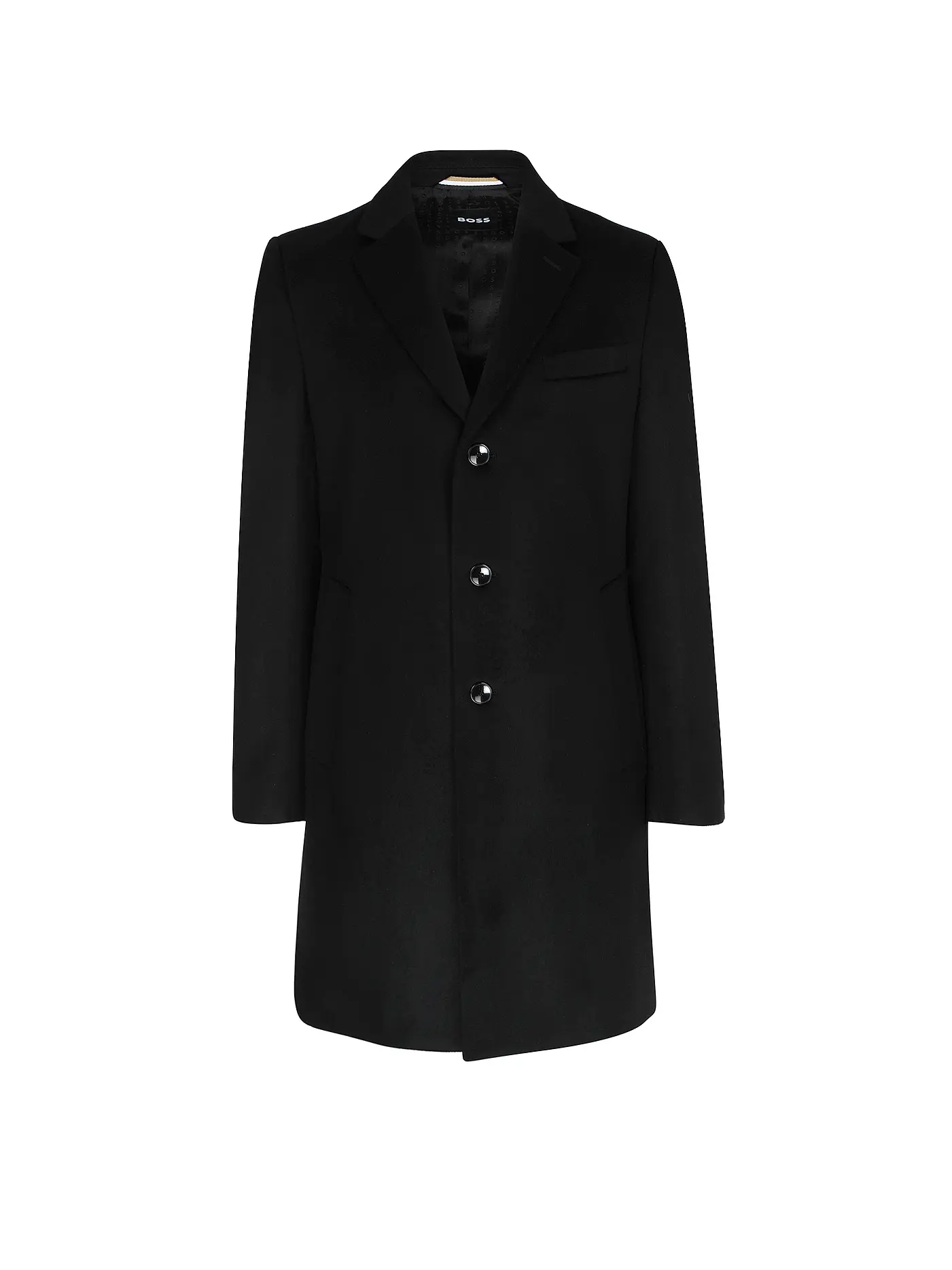 BOSS | Wollmantel  | schwarz
