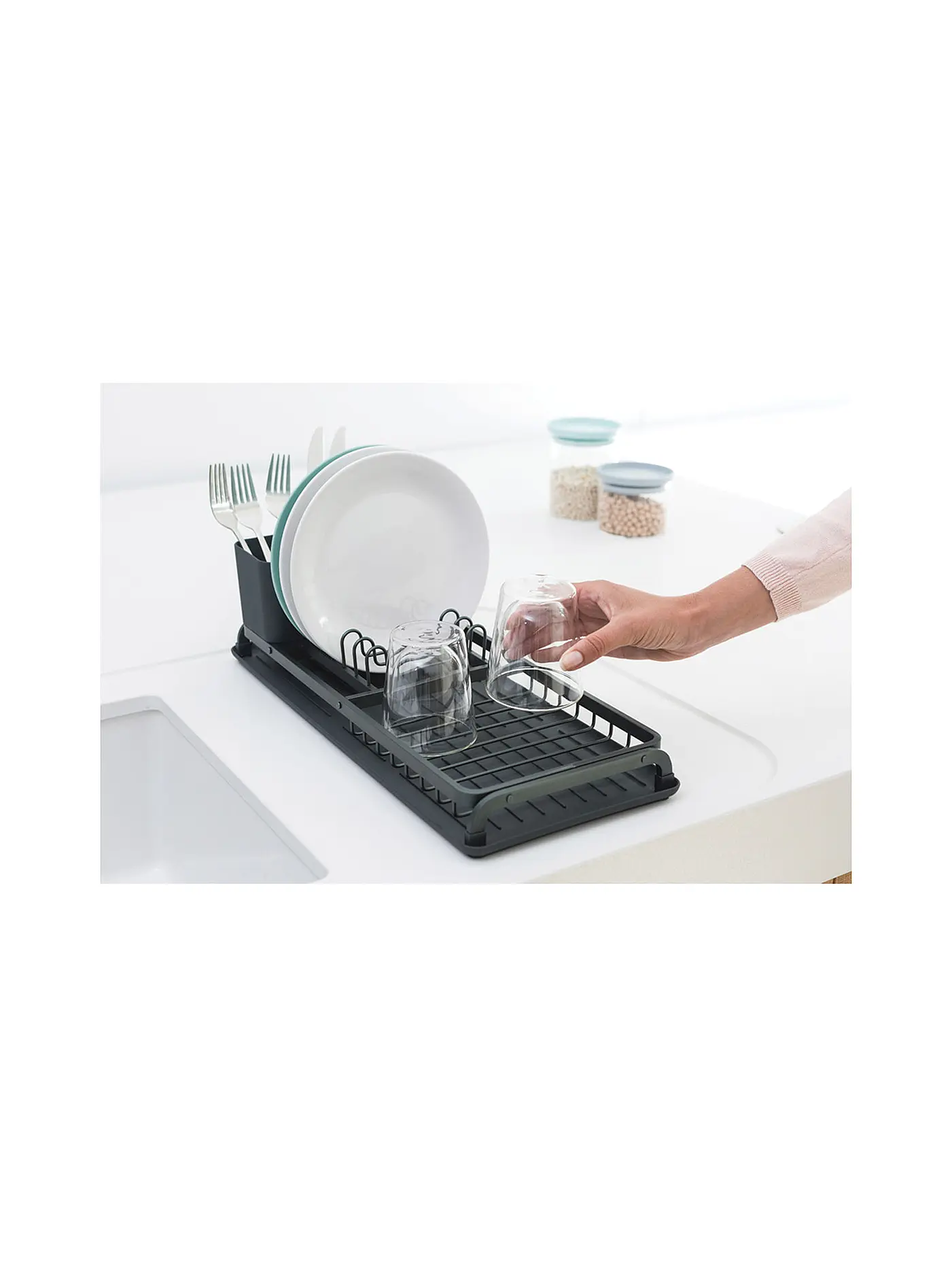 BRABANTIA | Abtropfgestell | grau