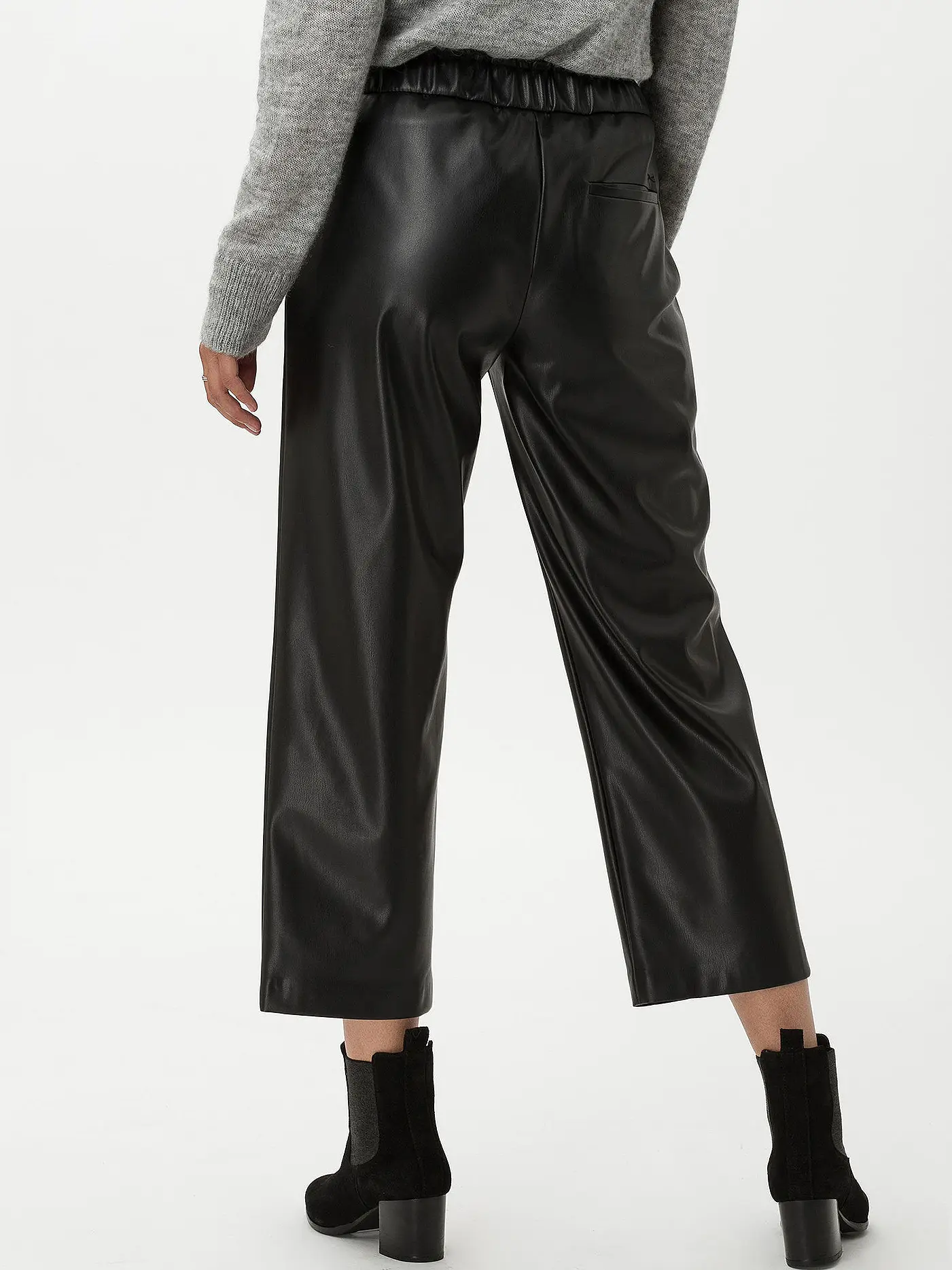 BRAX | Hose in Lederoptik MAINE S | schwarz