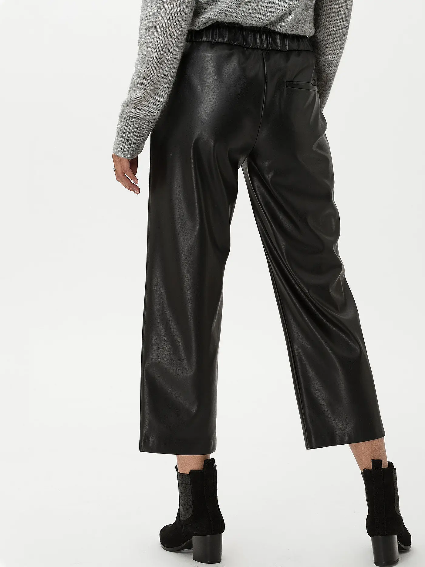 BRAX | Hose in Lederoptik MAINE S | schwarz