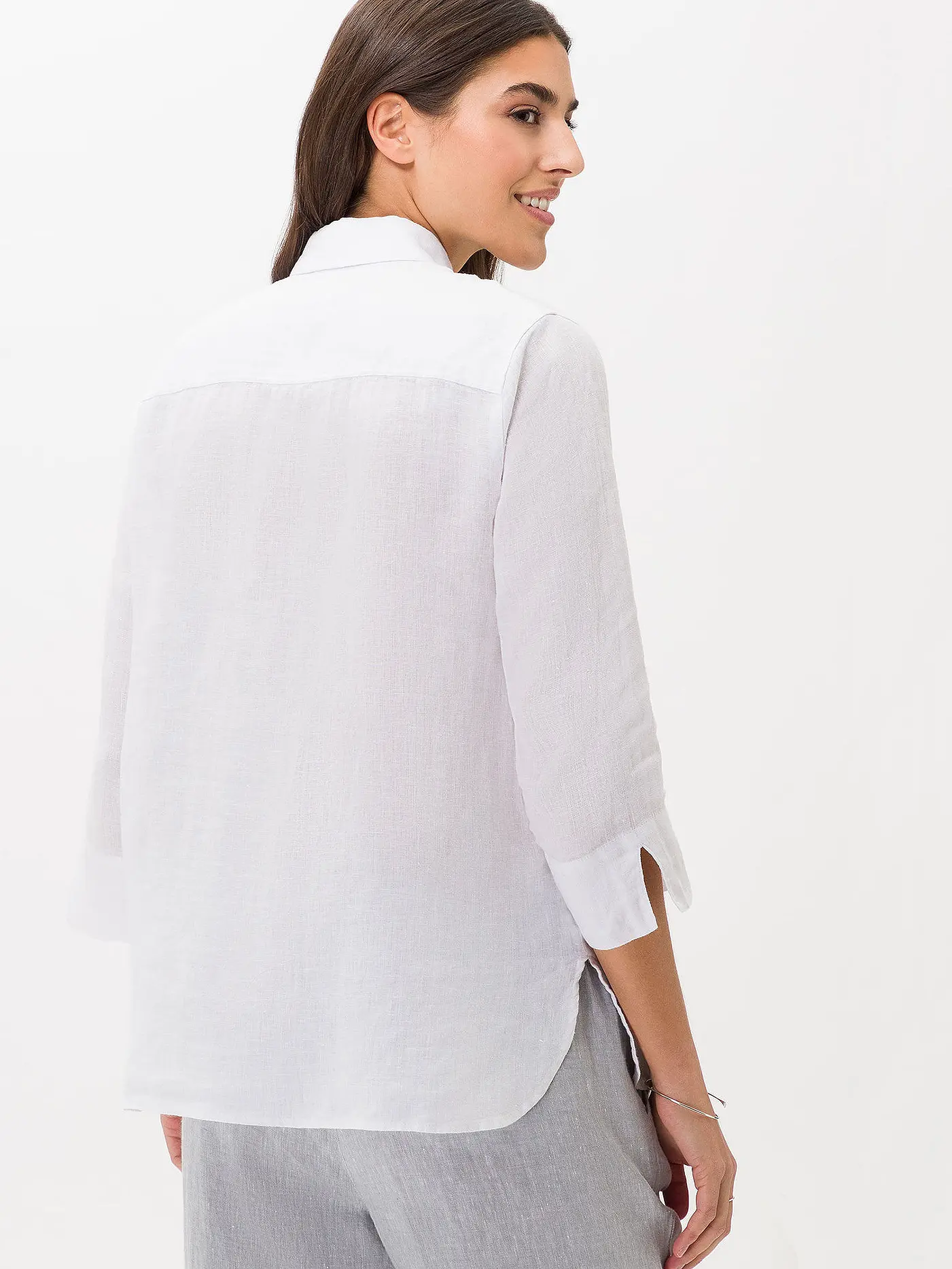 BRAX | Leinenbluse VICKI  | weiss
