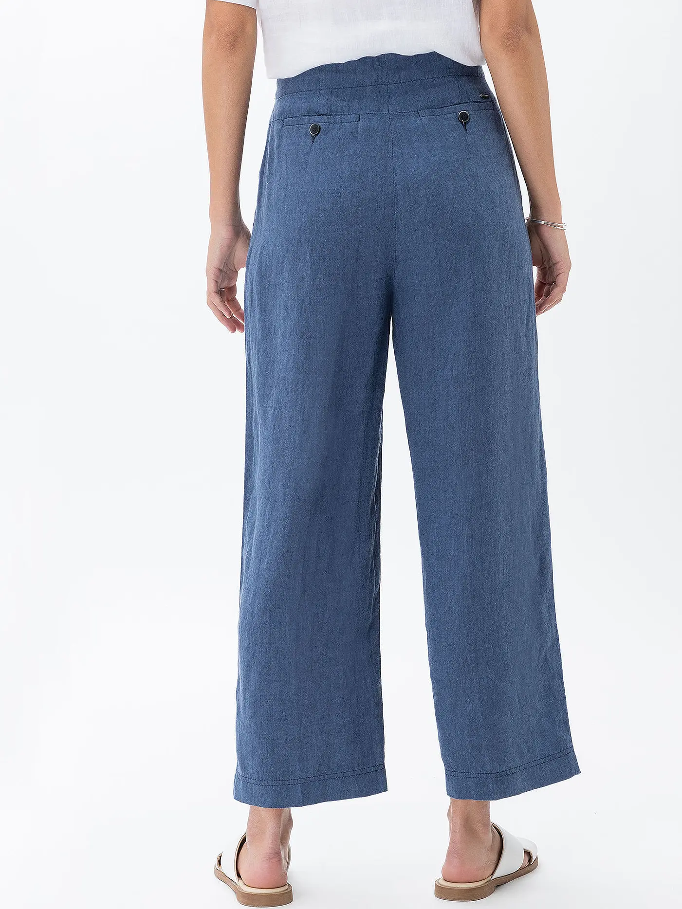 BRAX | Leinenculotte MAINE S | dunkelblau