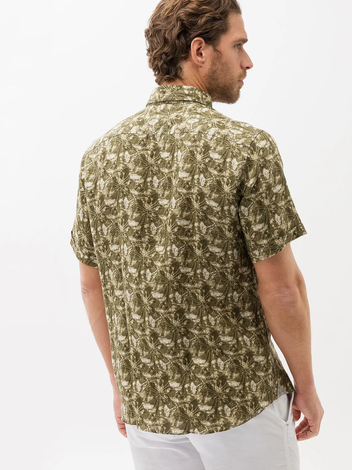 BRAX | Leinenhemd Modern Fit  DAN P | olive