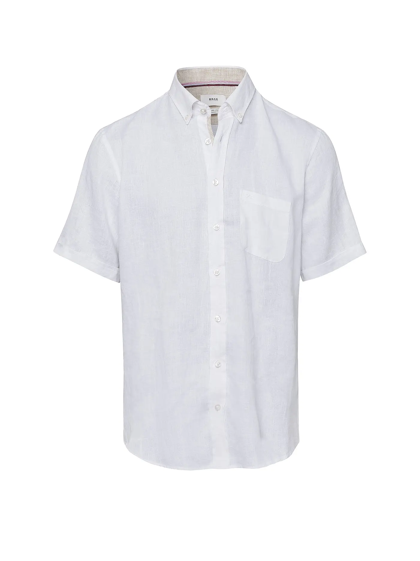BRAX | Leinenhemd Modern Fit DAN U | weiss