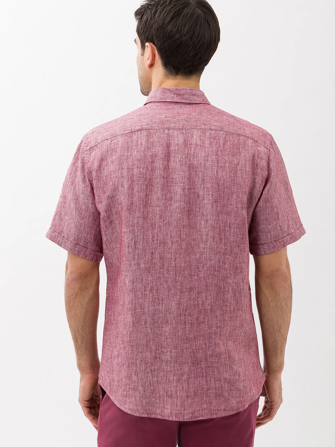 BRAX | Leinenhemd Modern Fit DAN U | beere