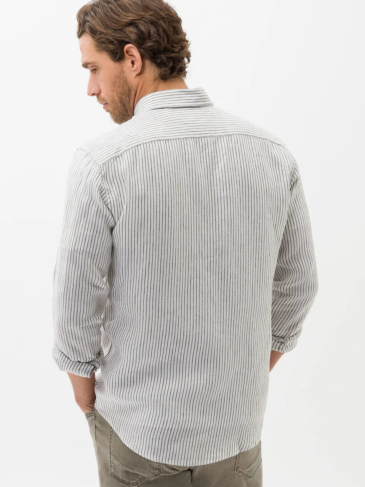 BRAX | Leinenhemd Modern Fit DANIEL S | weiss