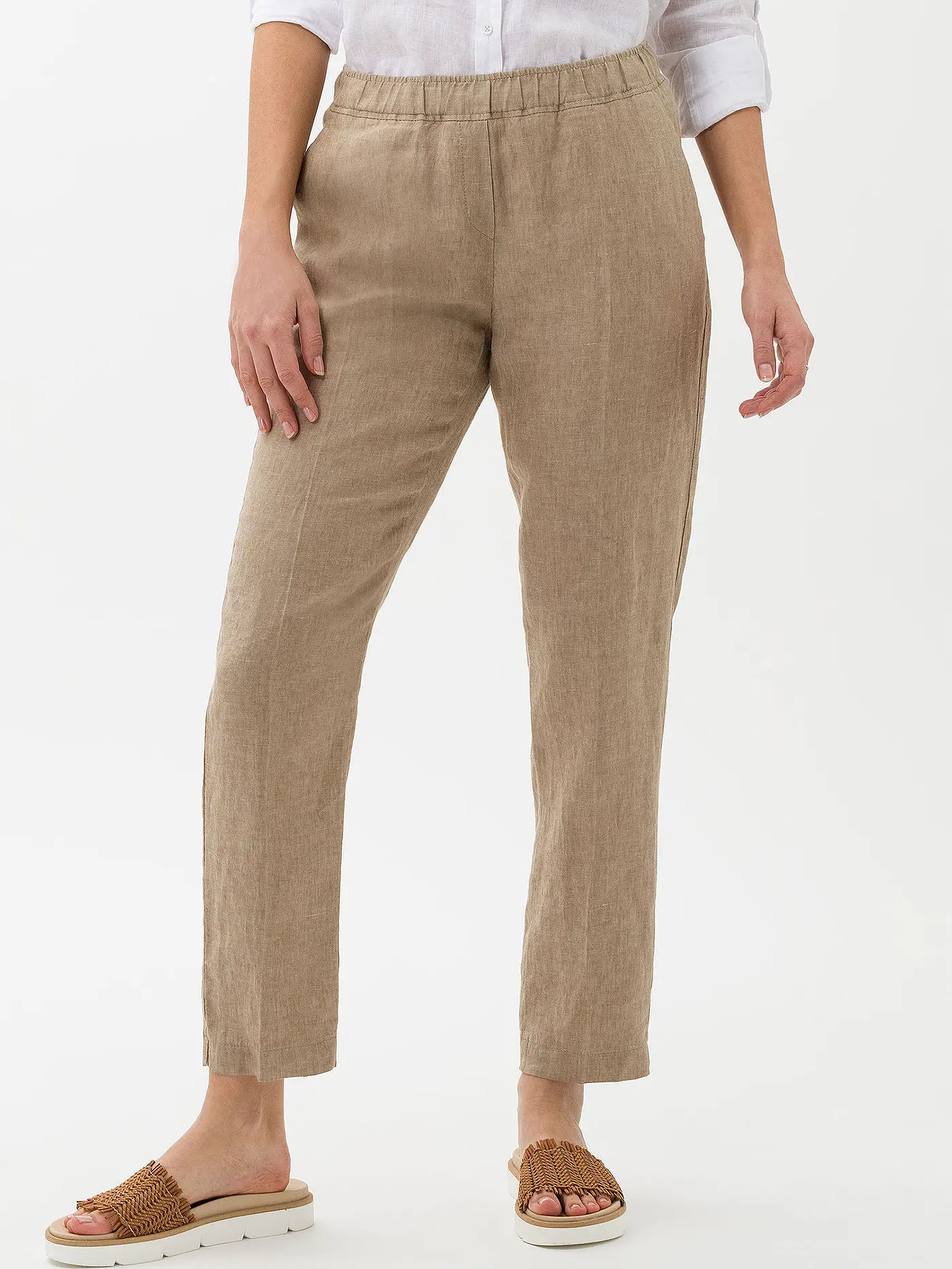 BRAX | Leinenhose Slim Fit MARON | beige