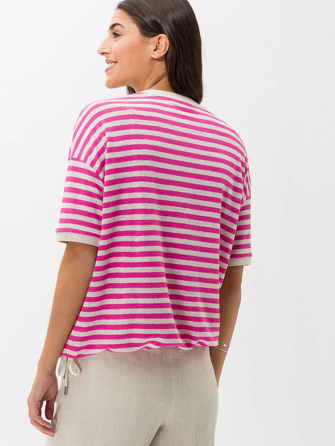 BRAX | Leinenshirt CANDICE | pink
