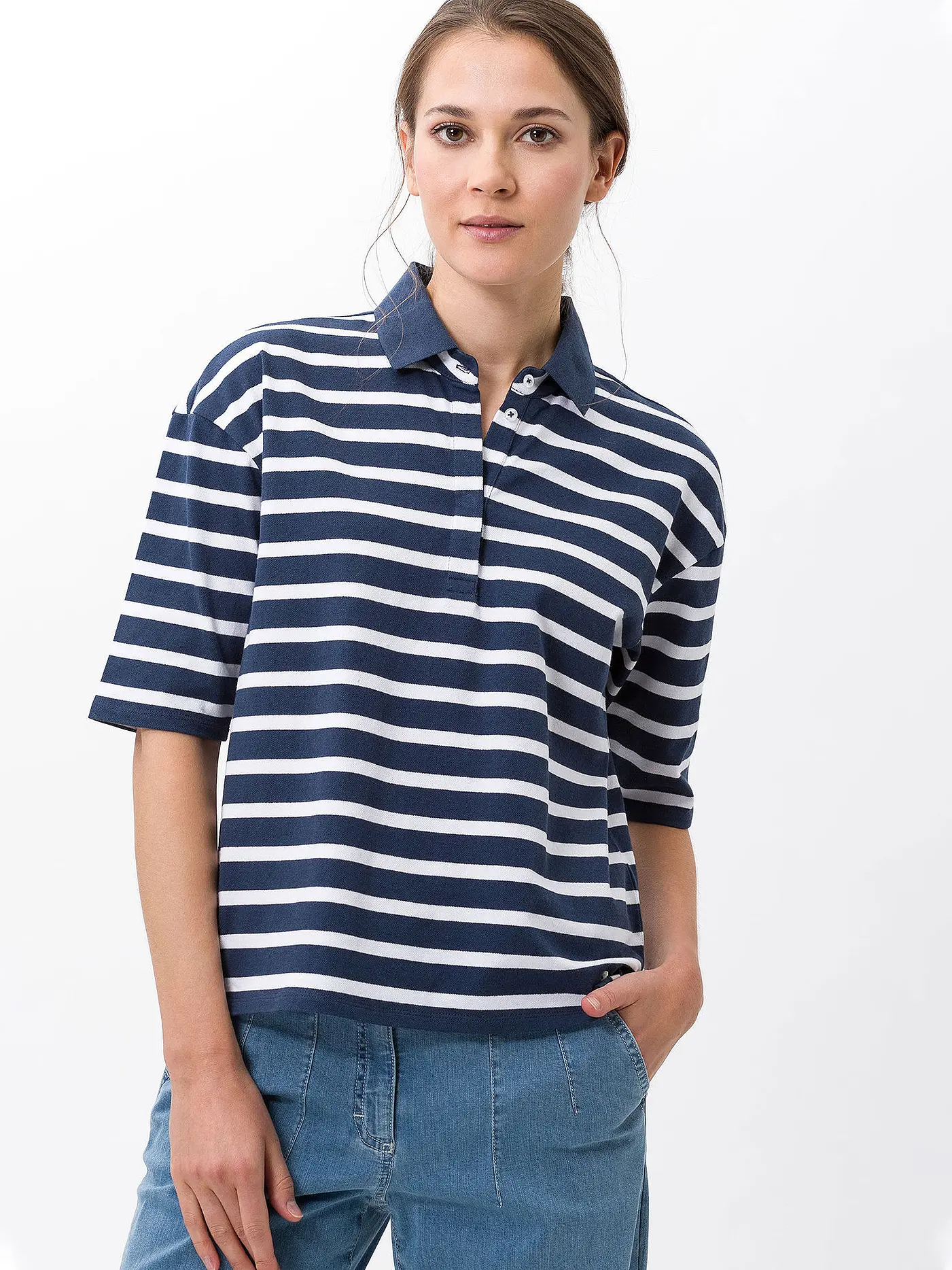 BRAX | Poloshirt CLEA | blau