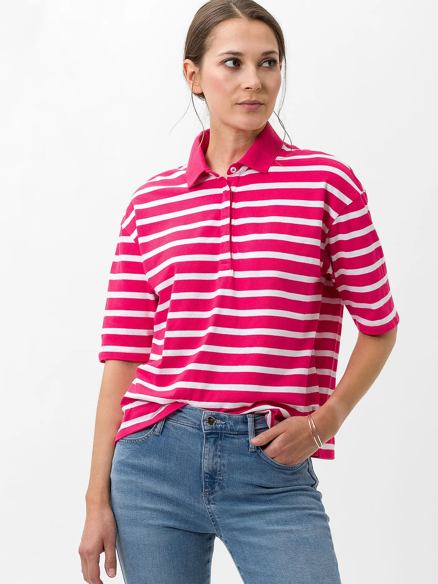 BRAX | Poloshirt CLEA | pink