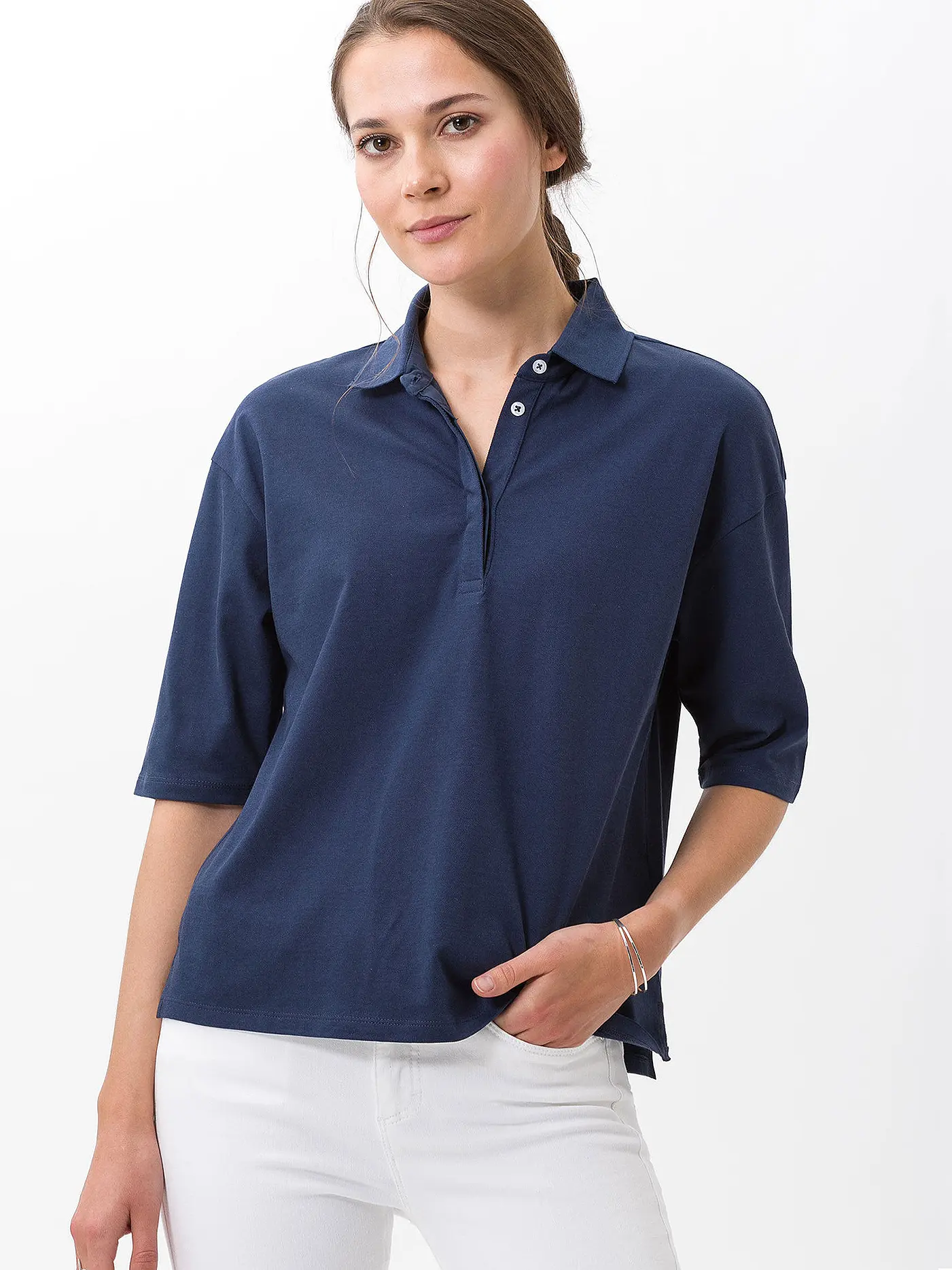 BRAX | Poloshirt CLEA | blau