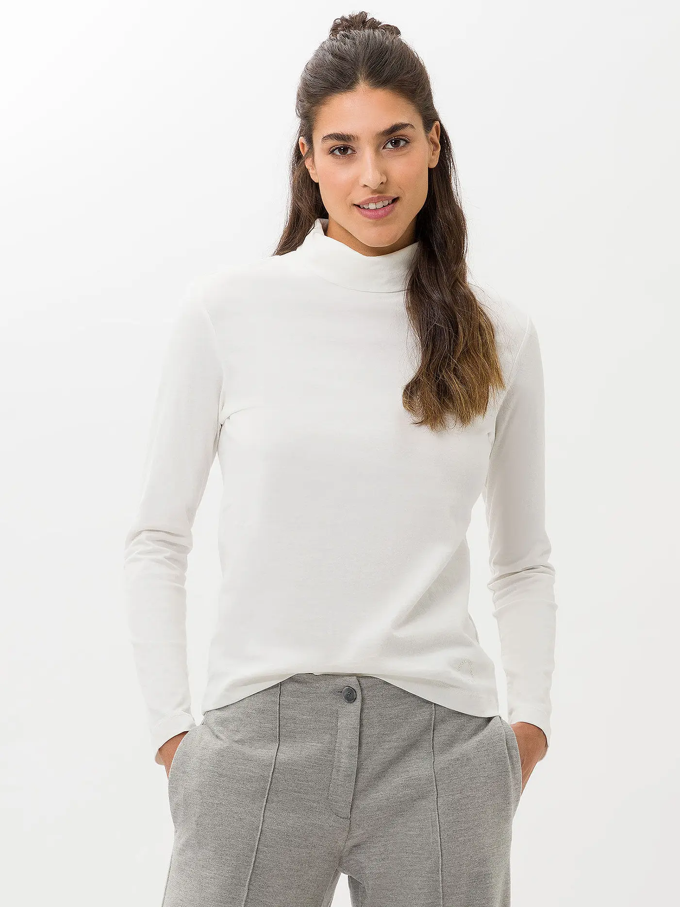 BRAX | Rollkragenshirt CAMILLA  | creme