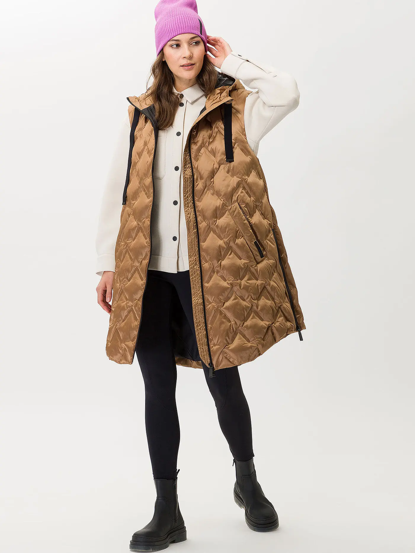 BRAX | Steppgilet FAY L | camel
