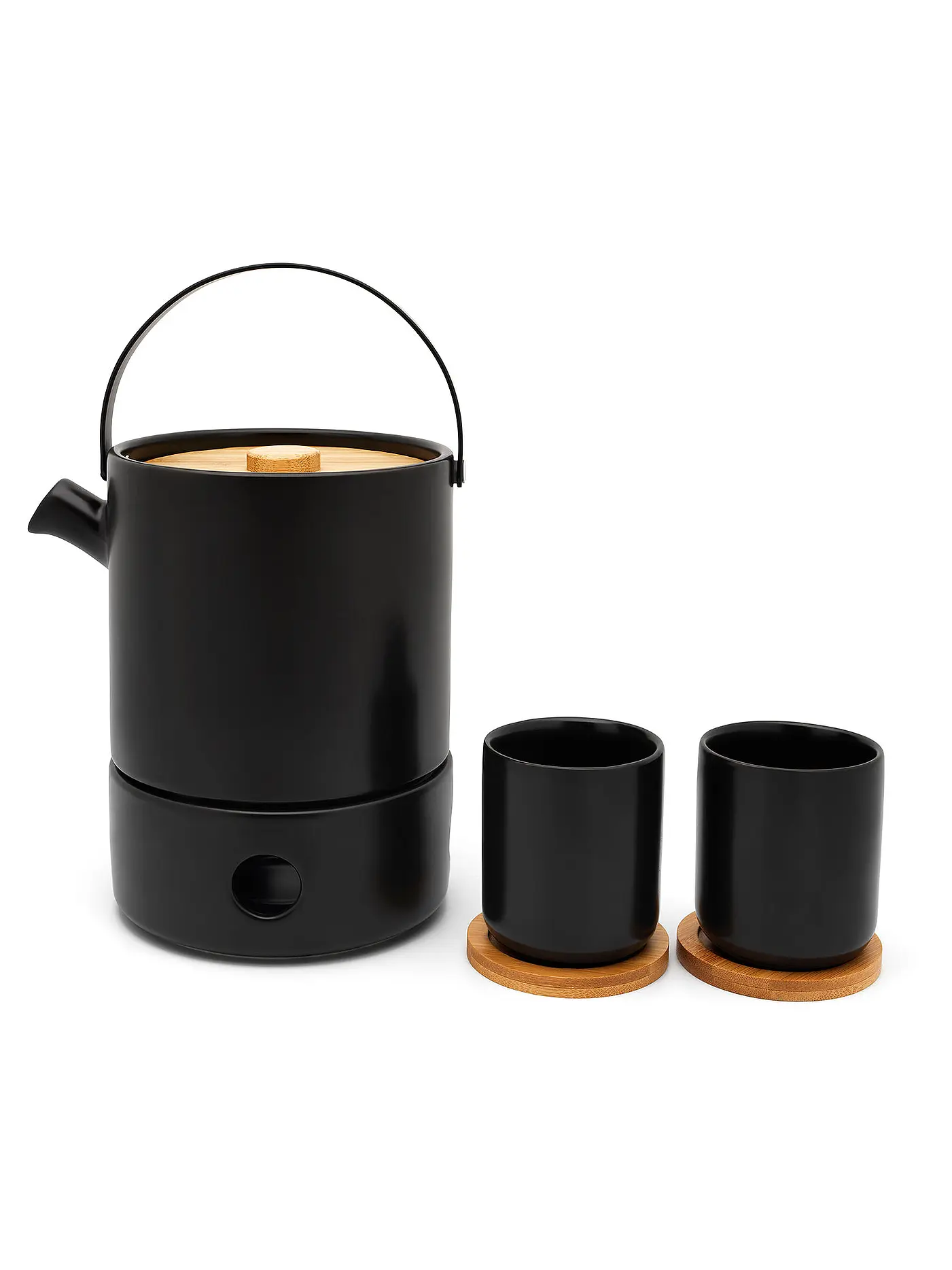 BREDEMEIJER | Tee Set Umea 1,2l Schwarz/Bambus | schwarz