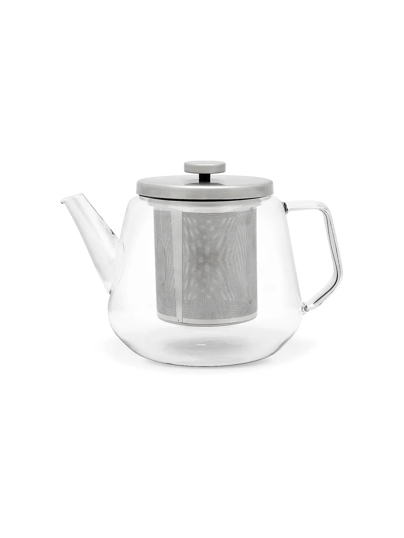 BREDEMEIJER | Tee-Set Bari 1,5L mit Edelstahlfilter und Teewärmer einwandig | transparent