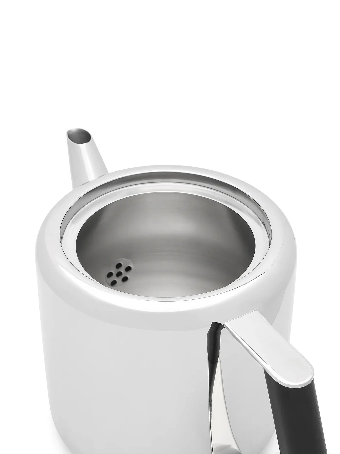 BREDEMEIJER | Teekanne Boston 1,1L Schwarz Edelstahl | silber