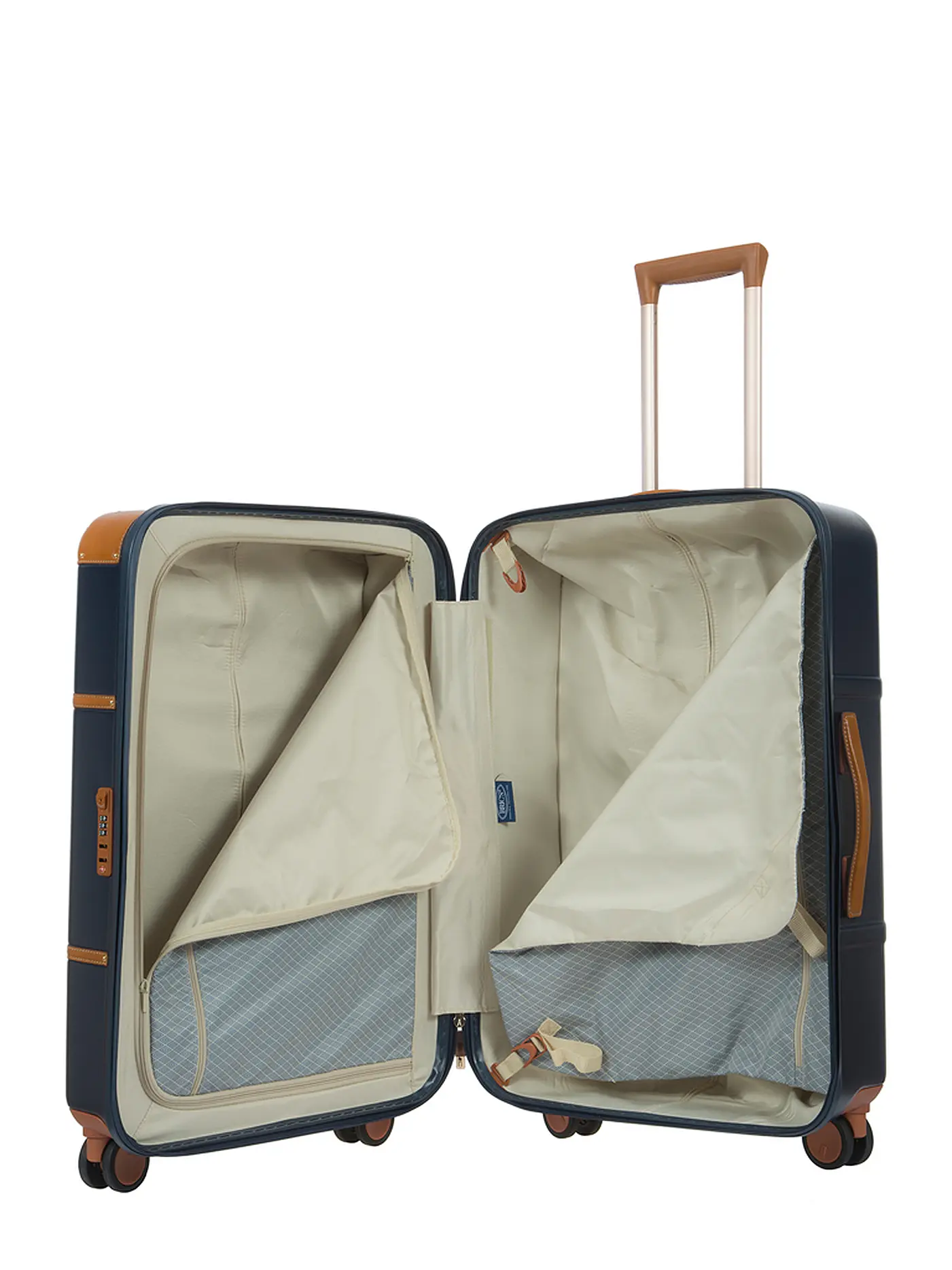 BRICS | Trolley "Bellagio" 70,5cm (Blau/Tabak) | blau