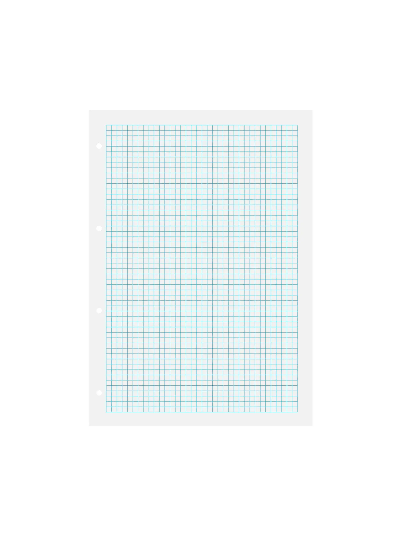 BRUNNEN VERLAG | Ringbucheinlagen Kariert 50 Blatt mit Rahmen | keine Farbe