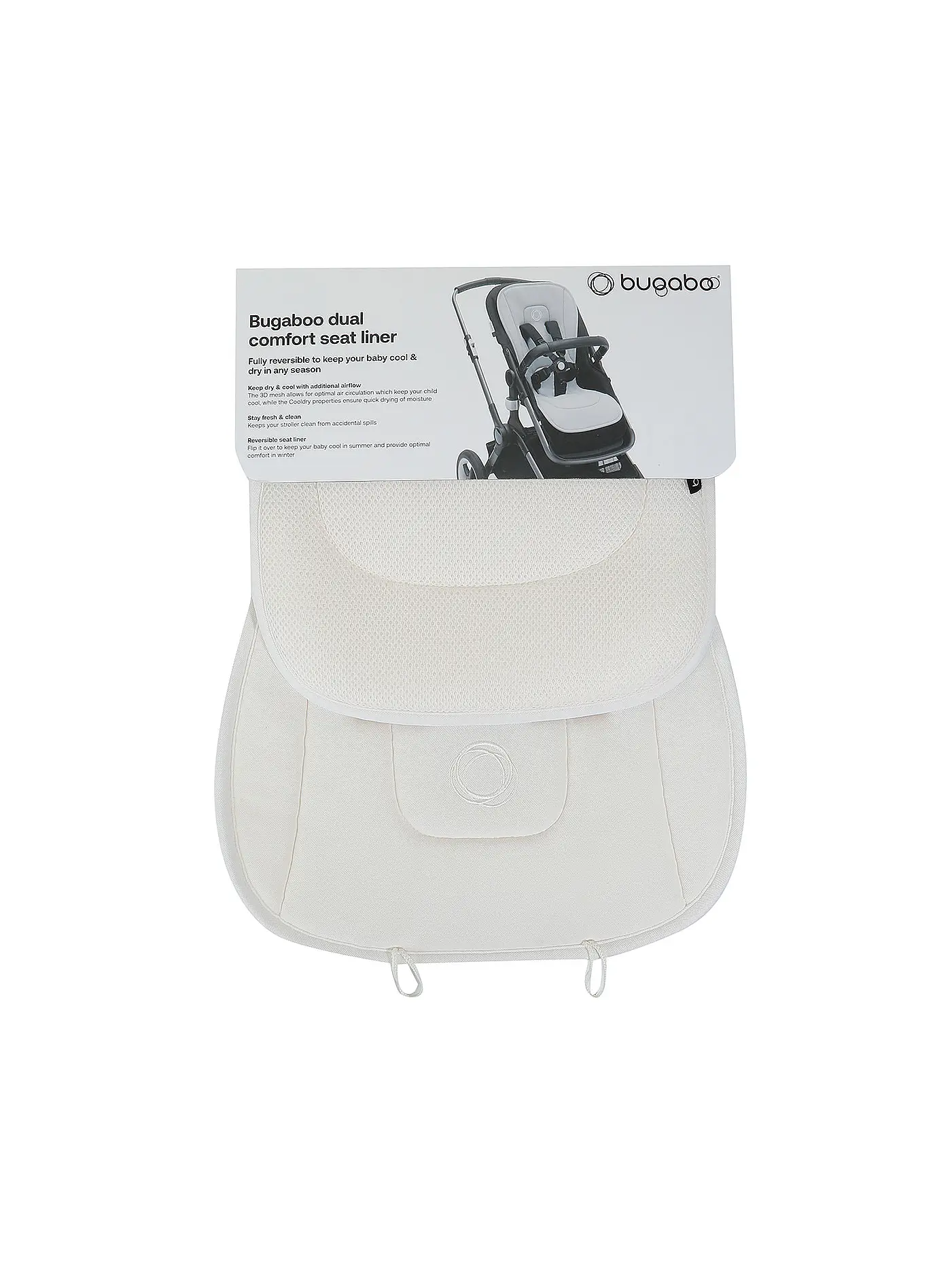 BUGABOO | Doppelkomfort Sitzauflage | weiss
