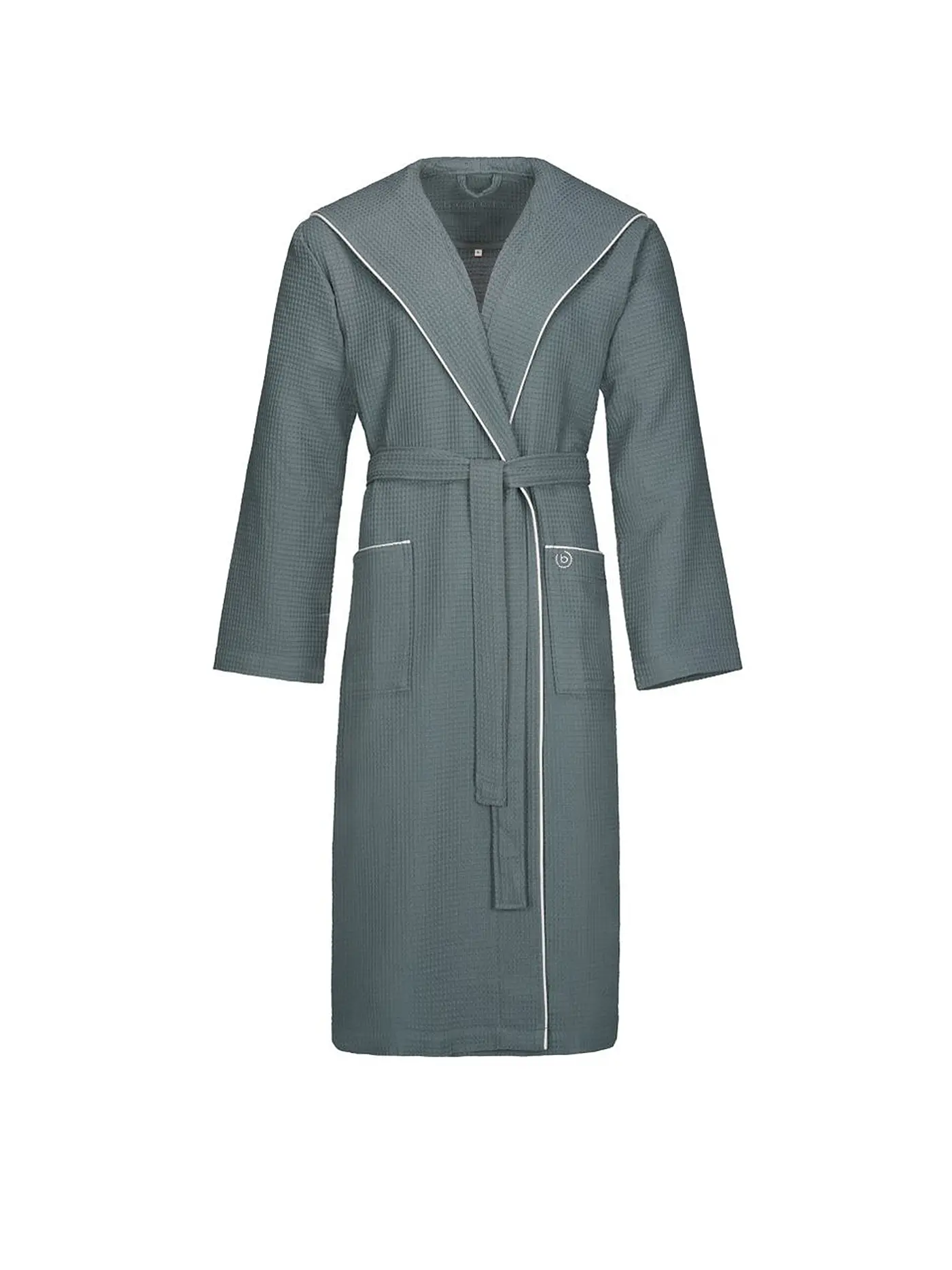 BUGATTI | Herren Bademantel TIZIAN Flanell | grau
