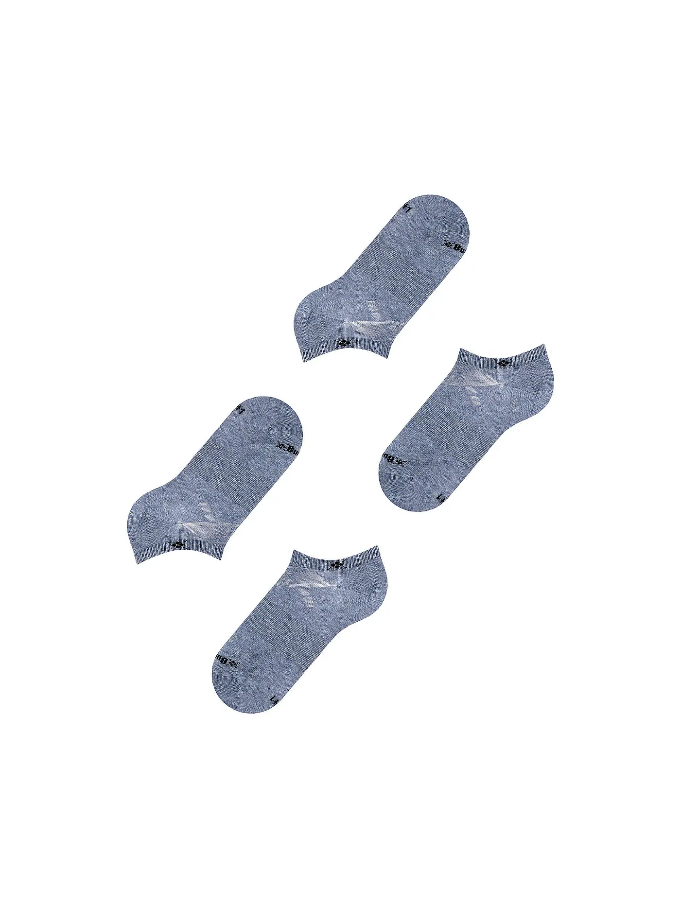 BURLINGTON | Damen Sneakersocken EVERYDAY 2-er Pkg 36-41 light jeans | blau
