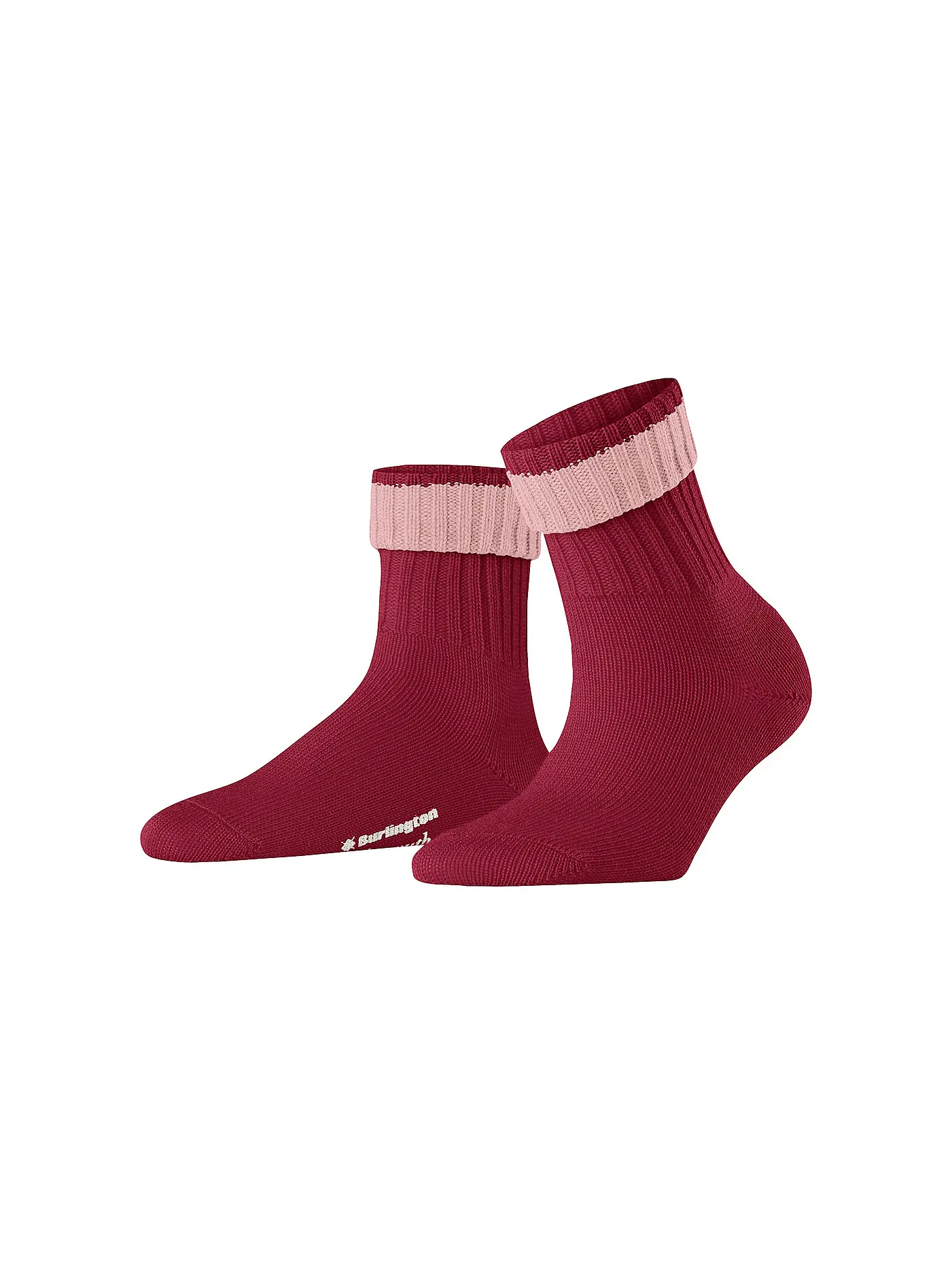 BURLINGTON | Damen Socken 2-er Pkg. COCOONING GIFT SET 36-41 sortiment | rot