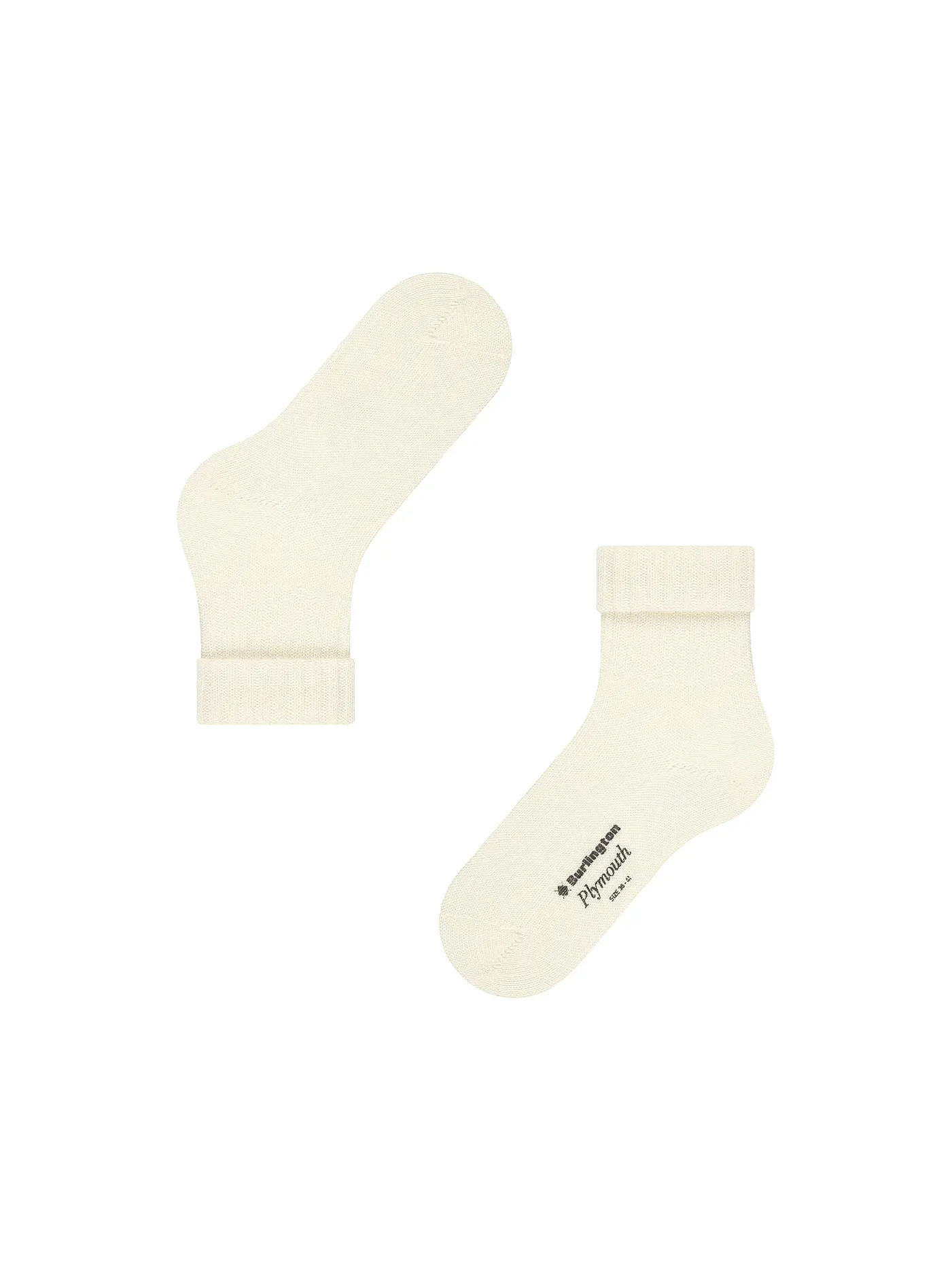 BURLINGTON | Damen Socken PLYMOUTH 36-41 woolwhite | creme