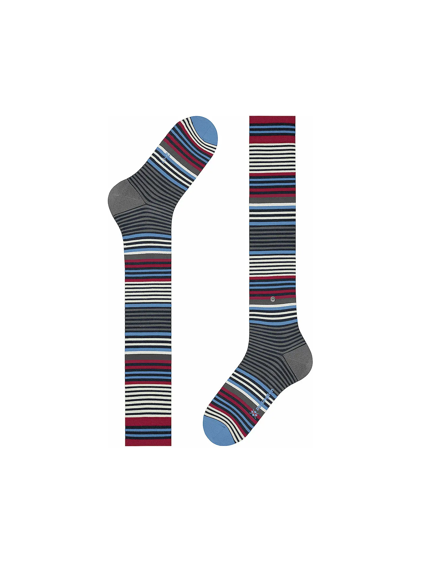 BURLINGTON | Herren Kniestrümpfe STRIPE 40-46 marine | blau